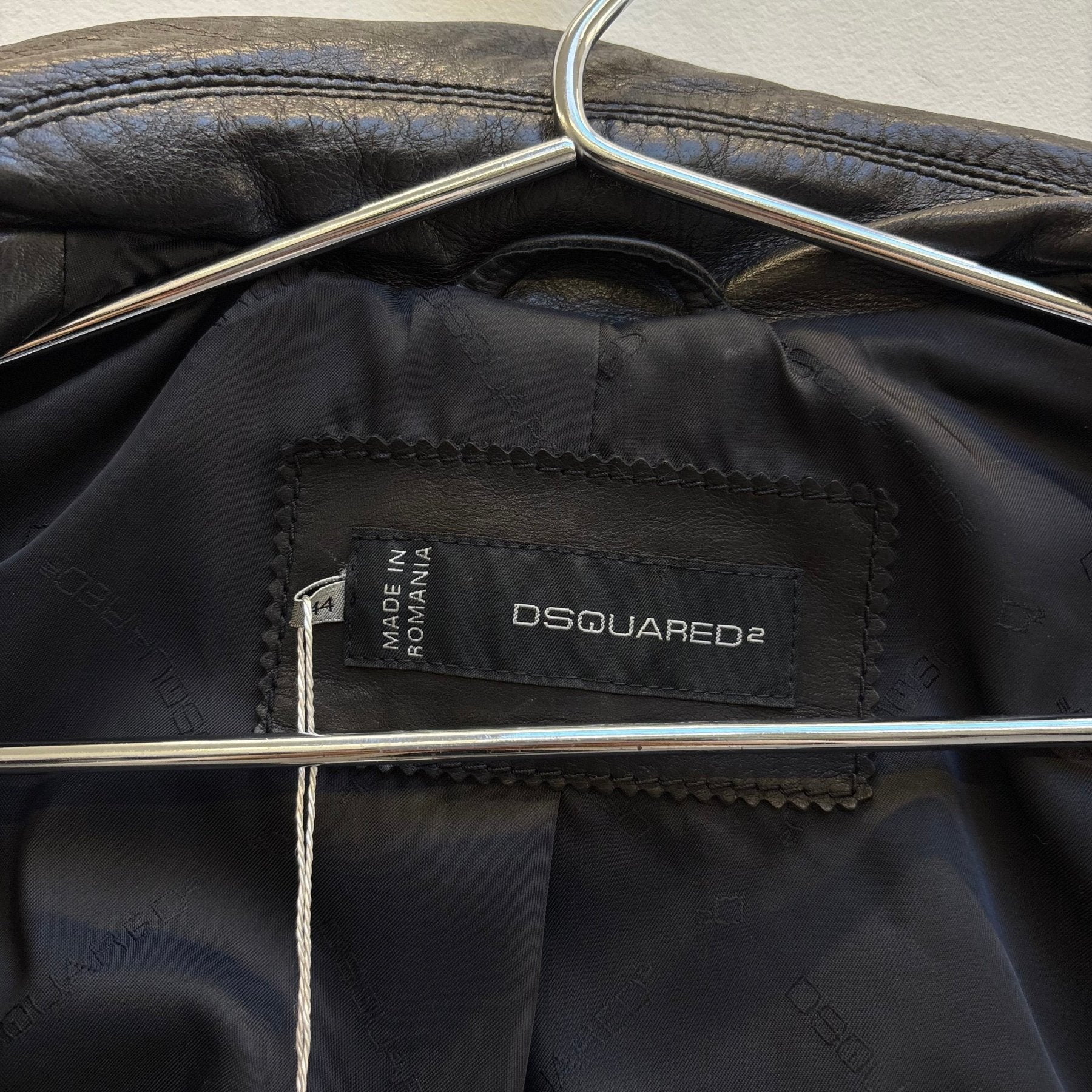 SS13 Dsquared2 Leather Biker Jacket - Image 12