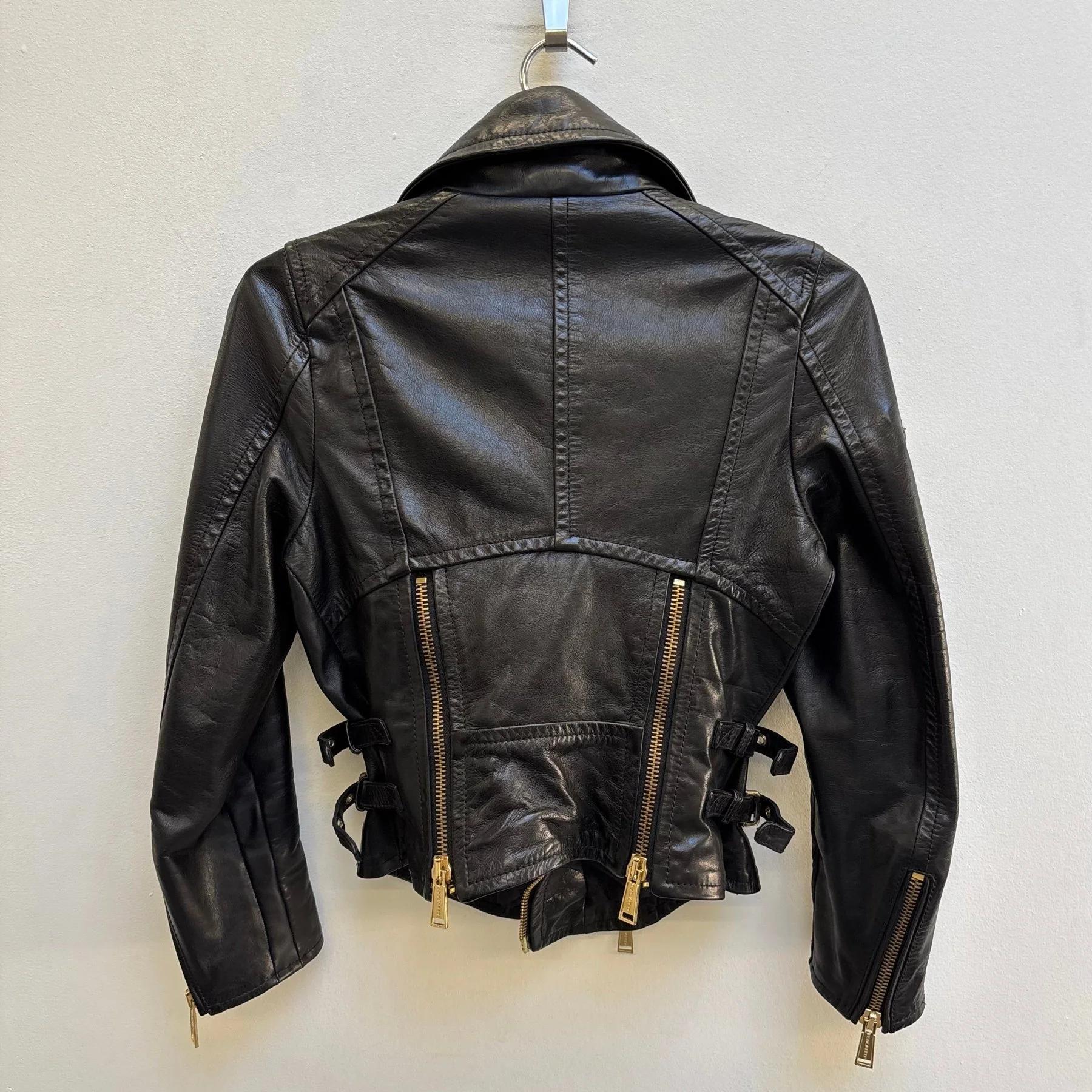 SS13 Dsquared2 Leather Biker Jacket - Image 2