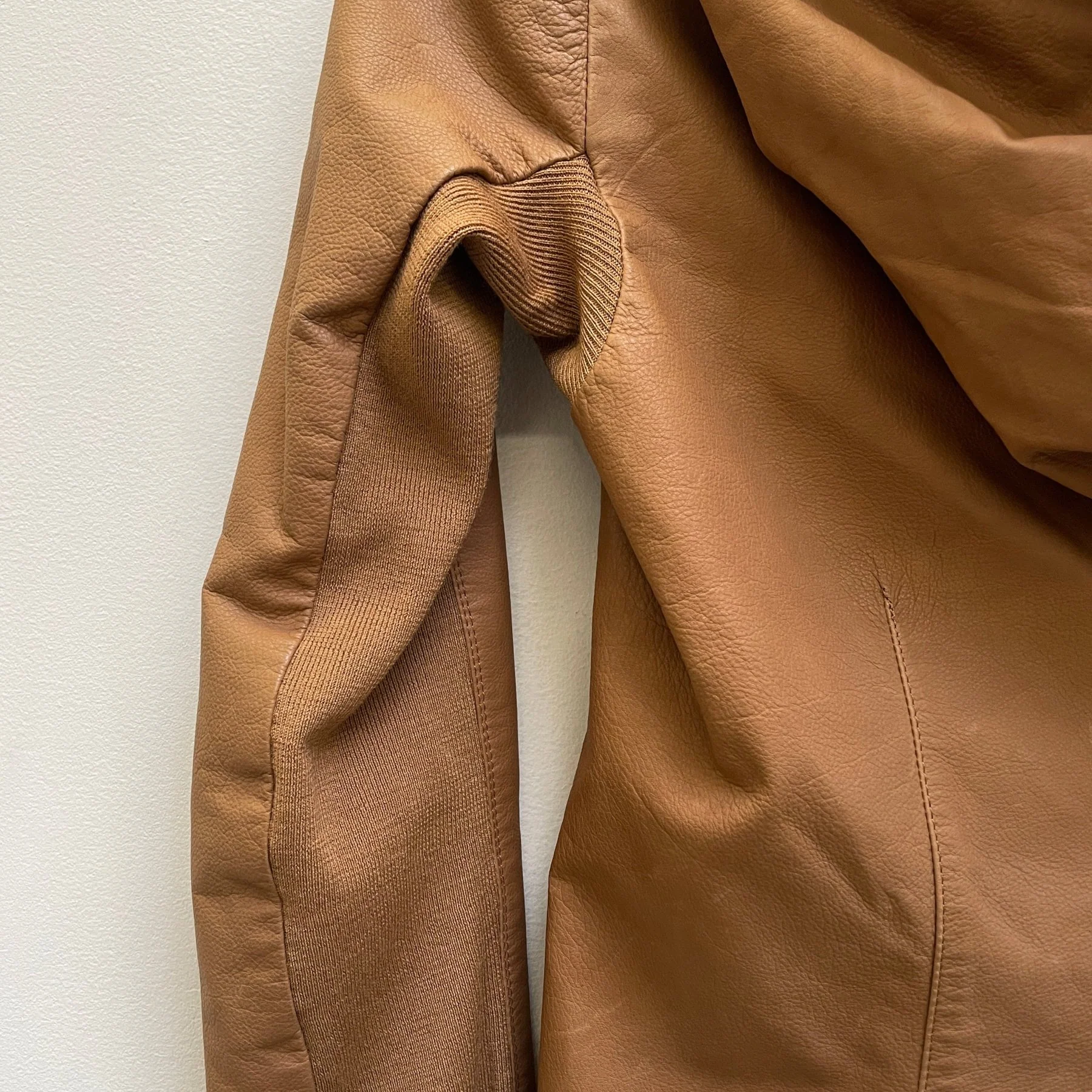 SS13 Rick Owens “ISLAND” Honey Leather Hooded Women’s Biker Jacket - Image 11