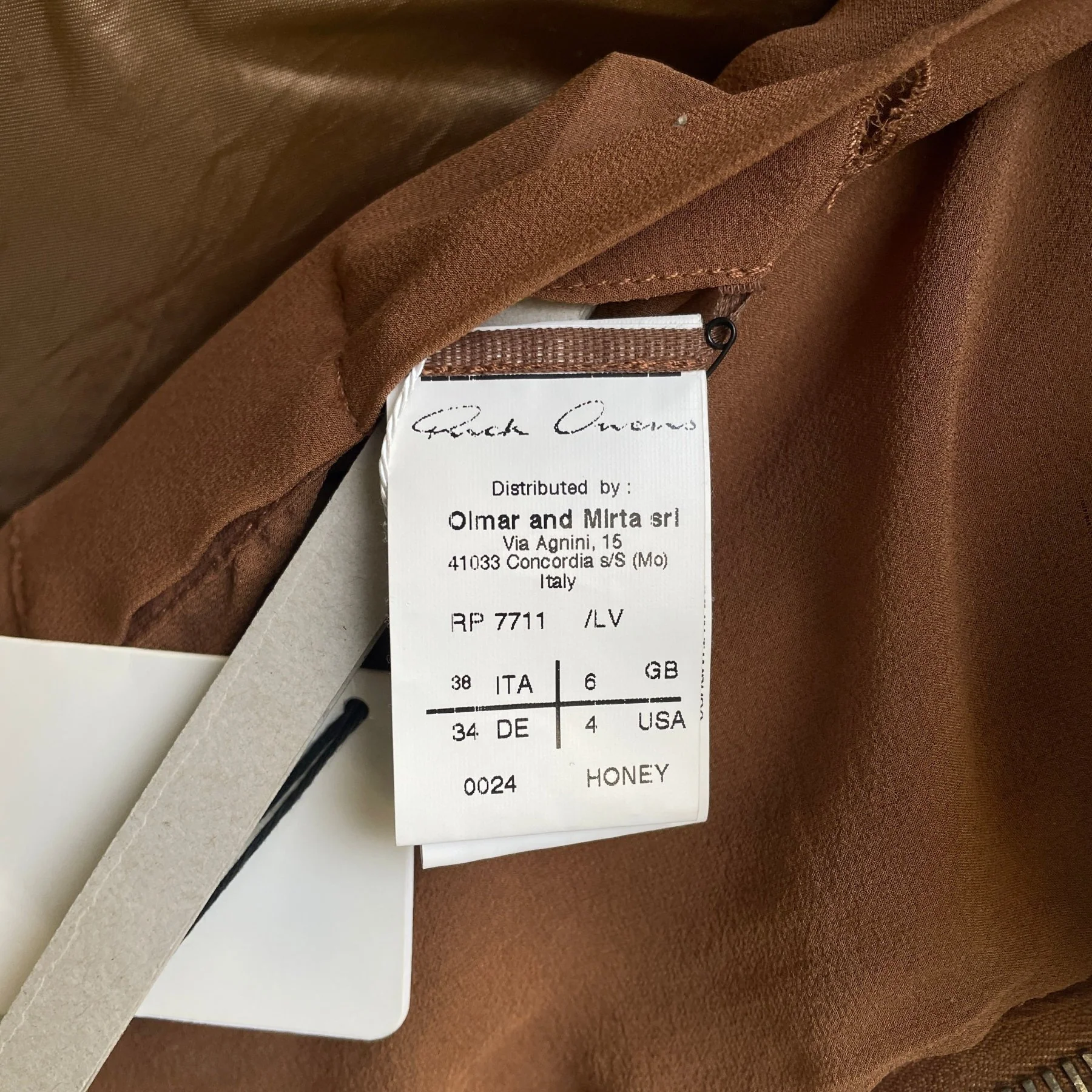 SS13 Rick Owens “ISLAND” Honey Leather Hooded Women’s Biker Jacket - Image 14