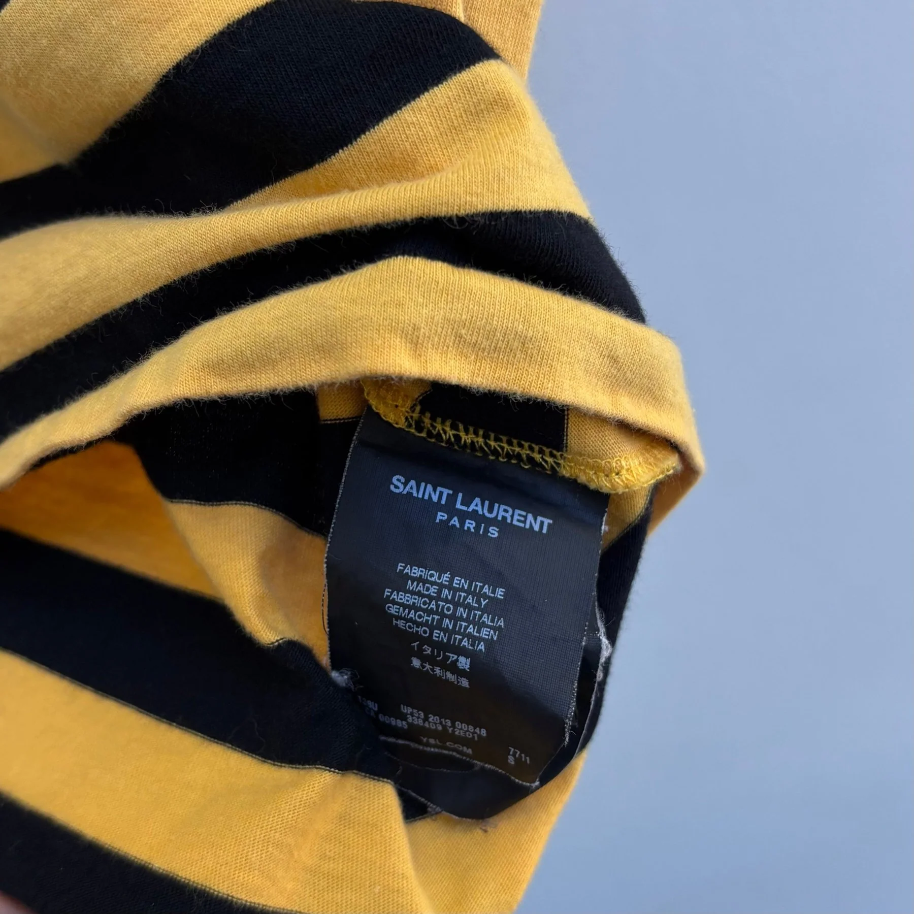 SS13 Saint Laurent by Hedi Slimane Striped Polo - Image 9