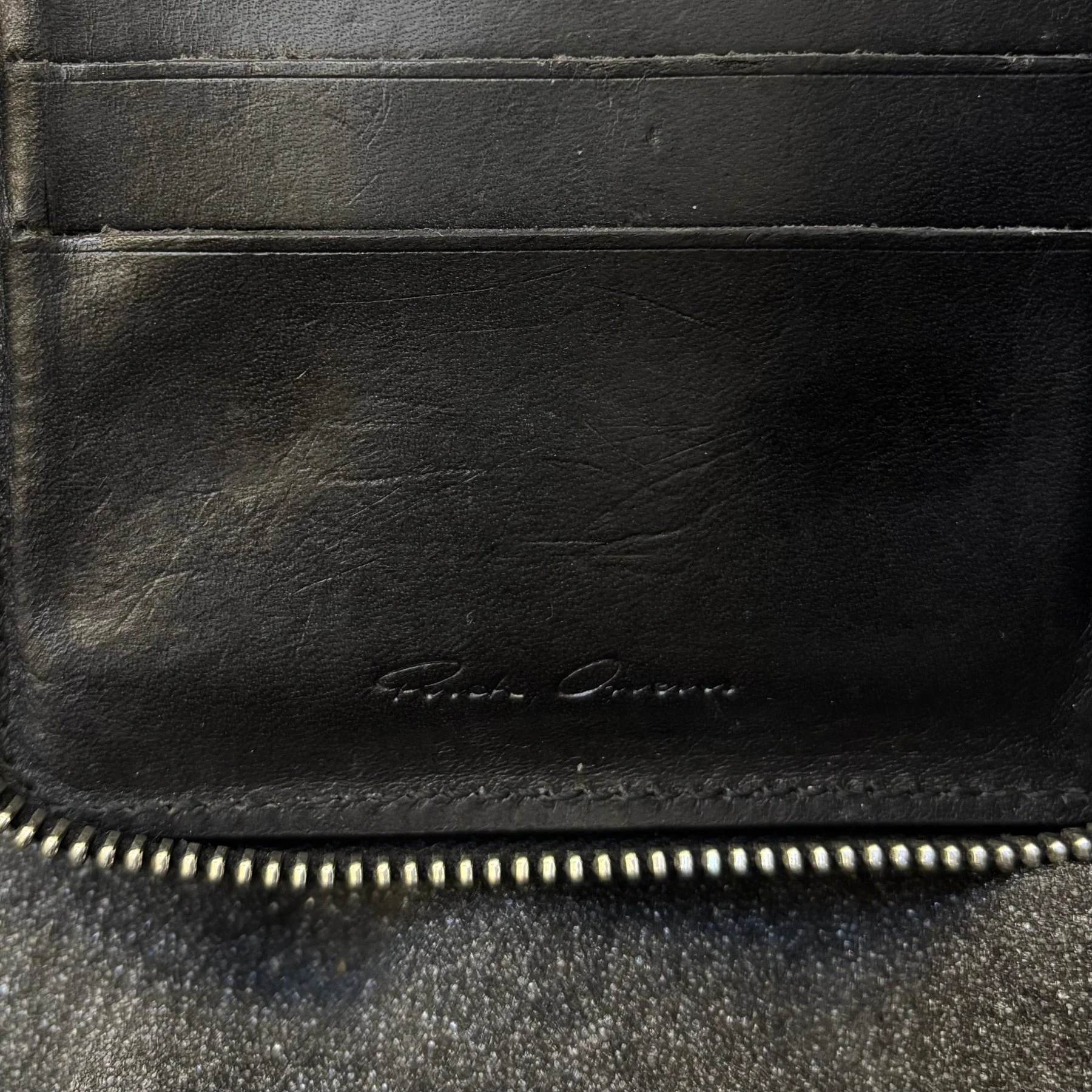 SS14 Rick Owens ‘VISCOUS’ Embroidered Wallet - Image 12