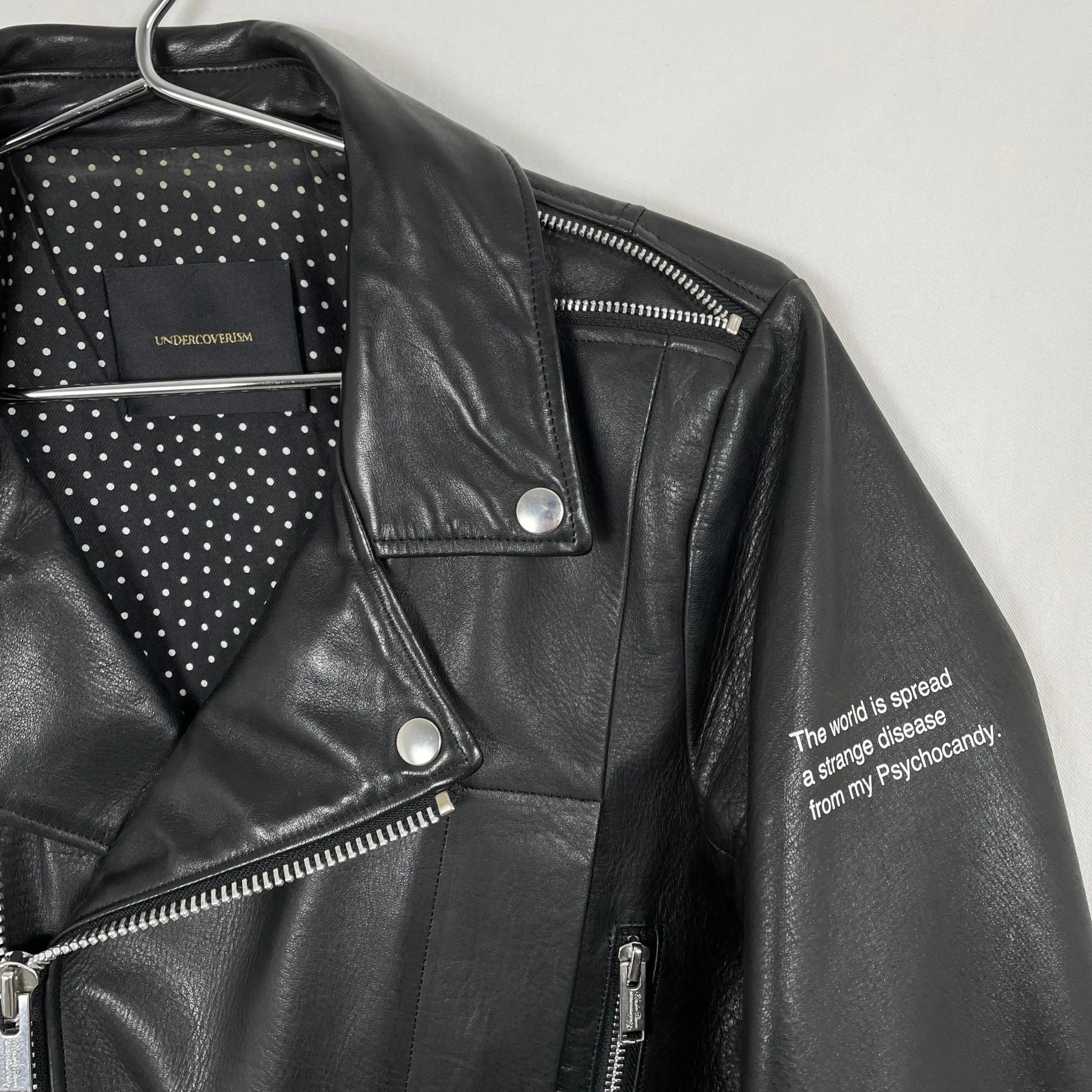 SS14 Undercover “Psychocandy” Biker Leather Jacket - Image 13