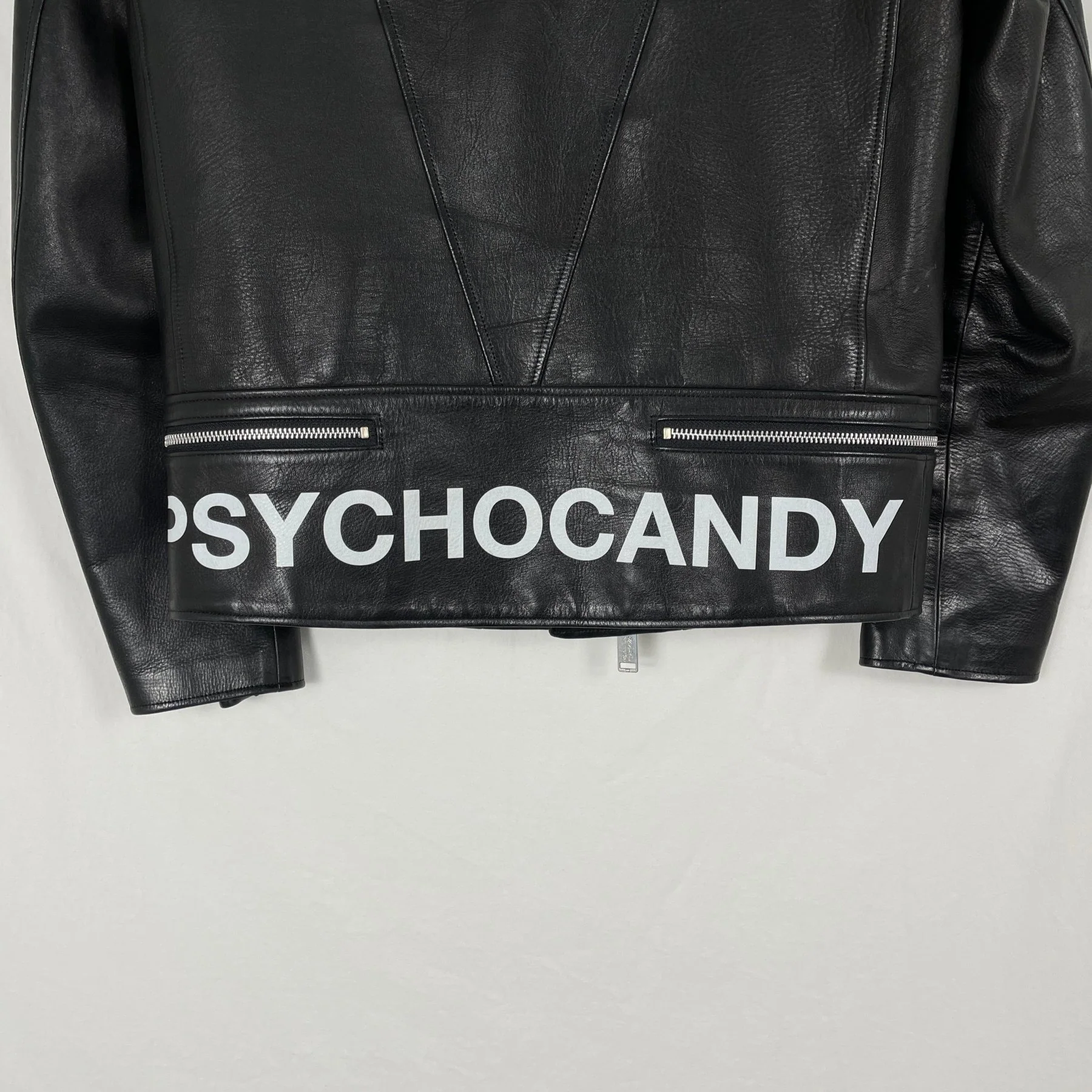 SS14 Undercover “Psychocandy” Biker Leather Jacket - Image 9