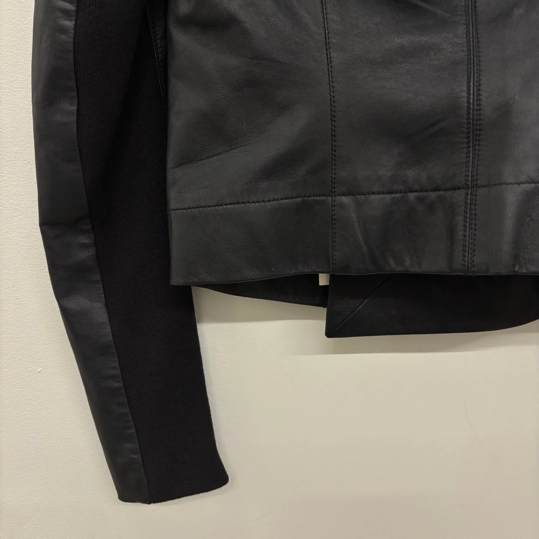SS15 Rick Owens ‘FAUN’ Funnel Neck Leather Jacket - Image 11