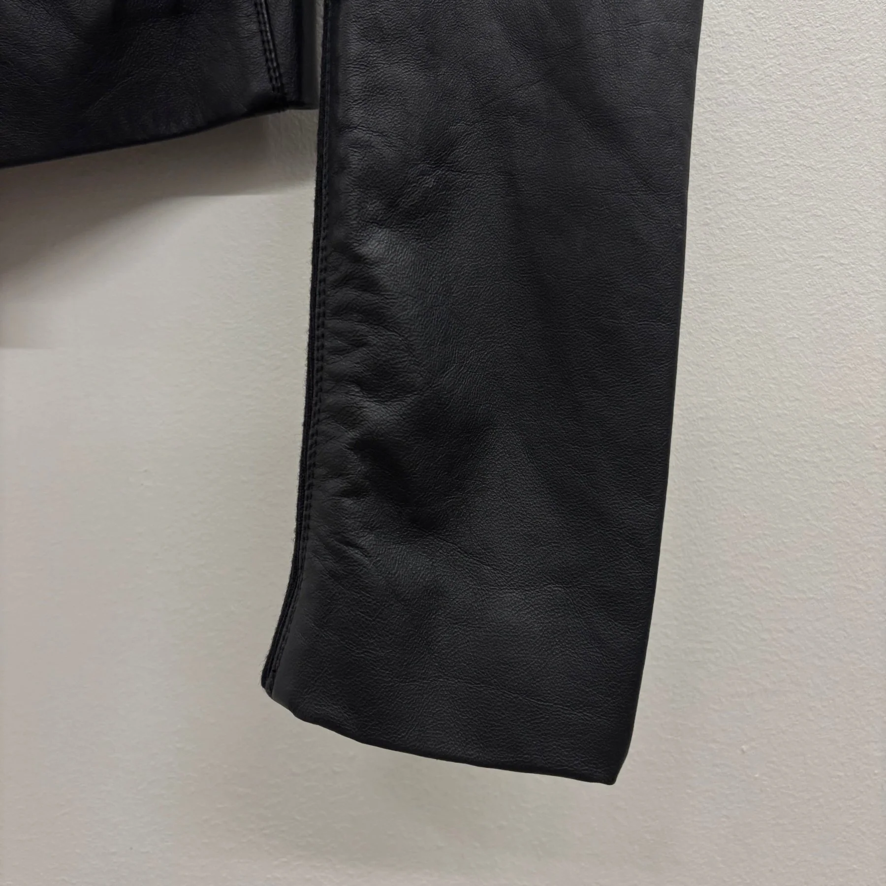 SS15 Rick Owens ‘FAUN’ Funnel Neck Leather Jacket - Image 8
