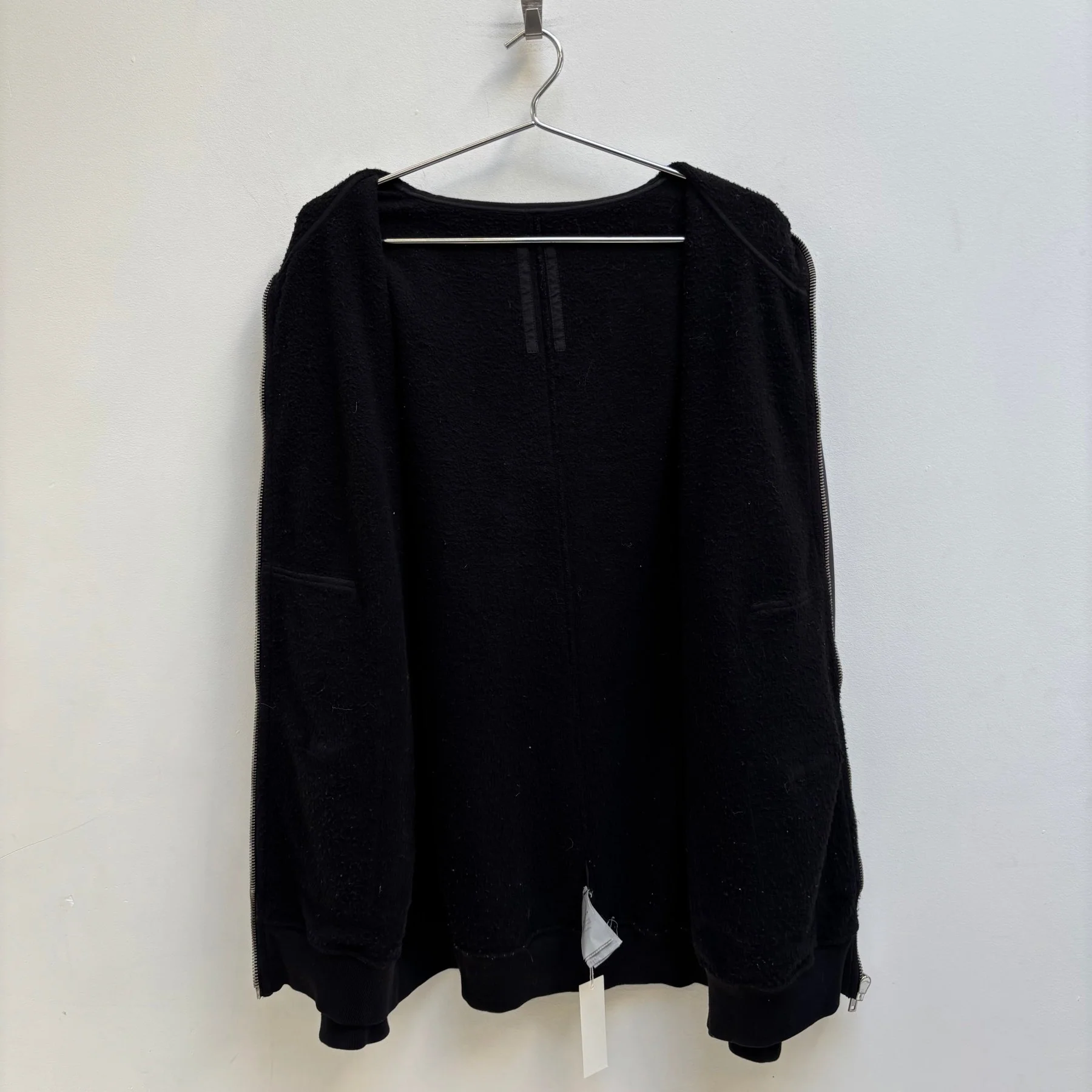 SS15 Rick Owens ‘FAUN’ Leather Sleeve Gimp Zip Up Hoodie - Image 10