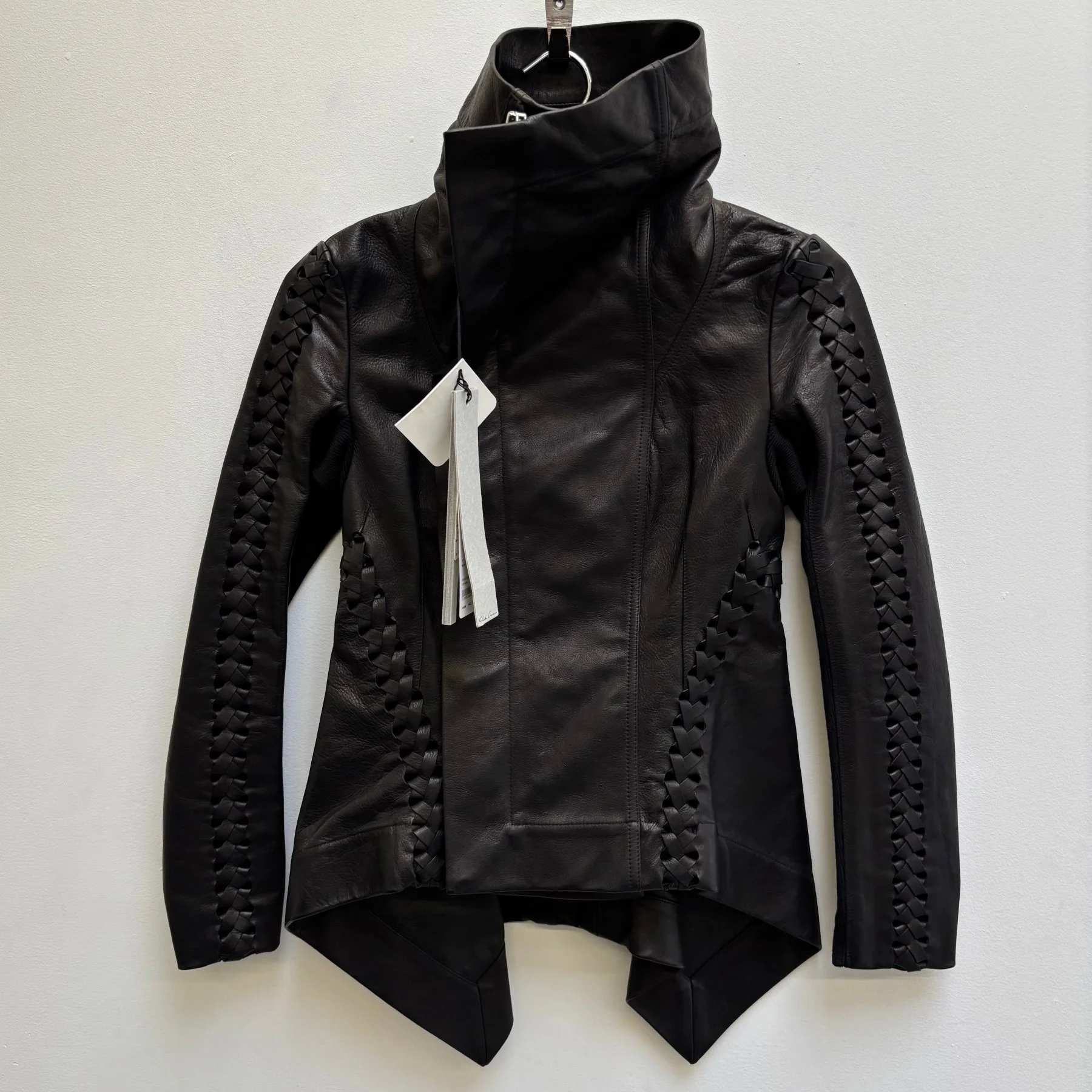 SS16 Rick Owens ‘CYCLOPS’ Naska Leather Biker Jacket - Image 3