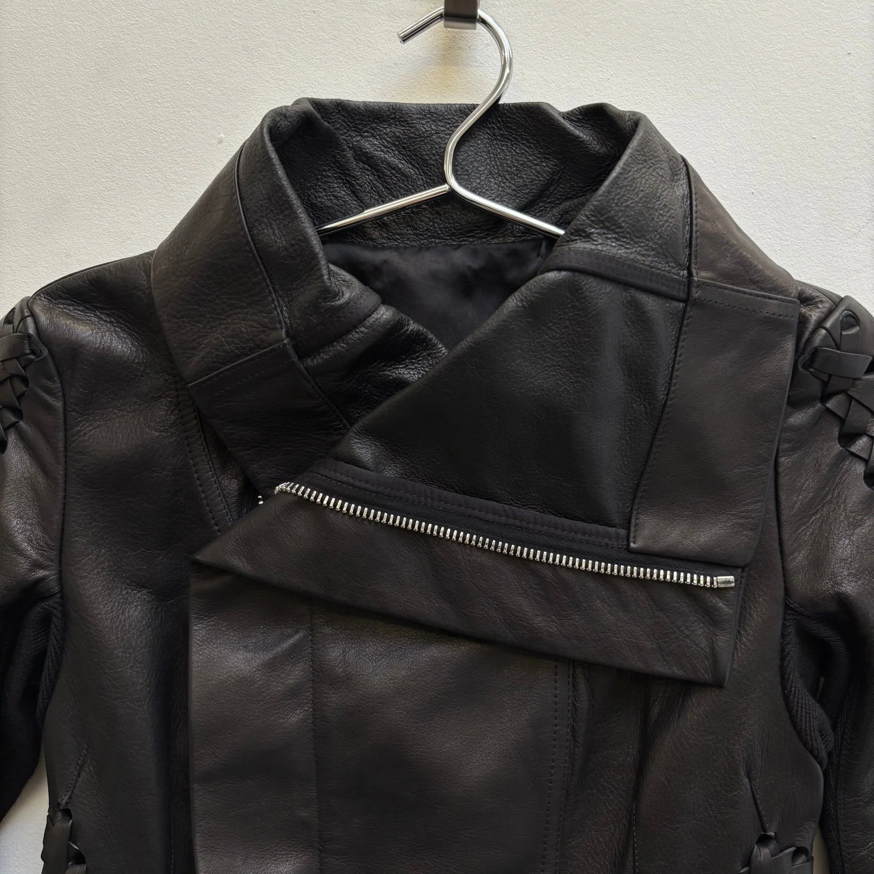 SS16 Rick Owens ‘CYCLOPS’ Naska Leather Biker Jacket - Image 4