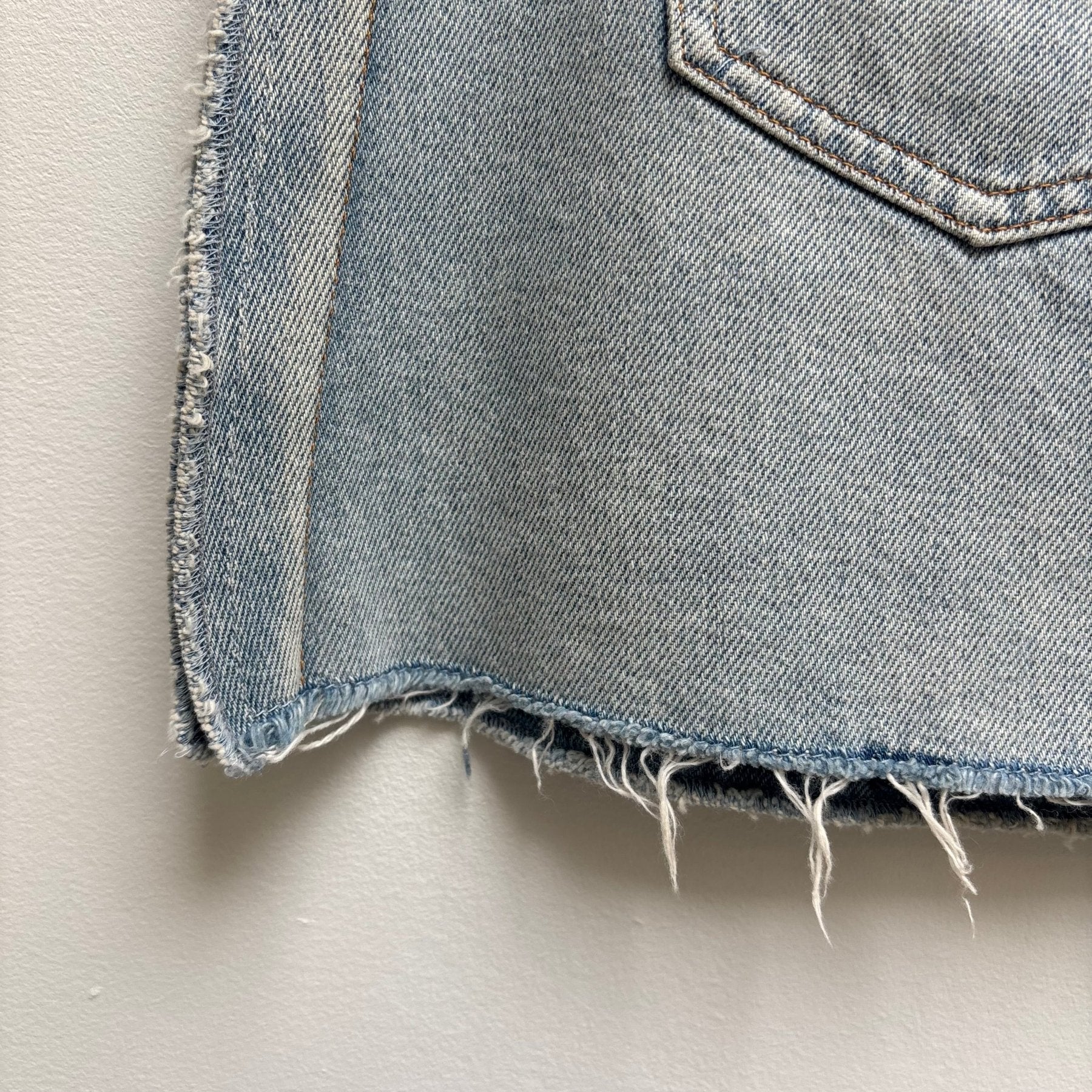 SS17 Maison Margiela MM6 Inside Out Denim Skirt - Image 4
