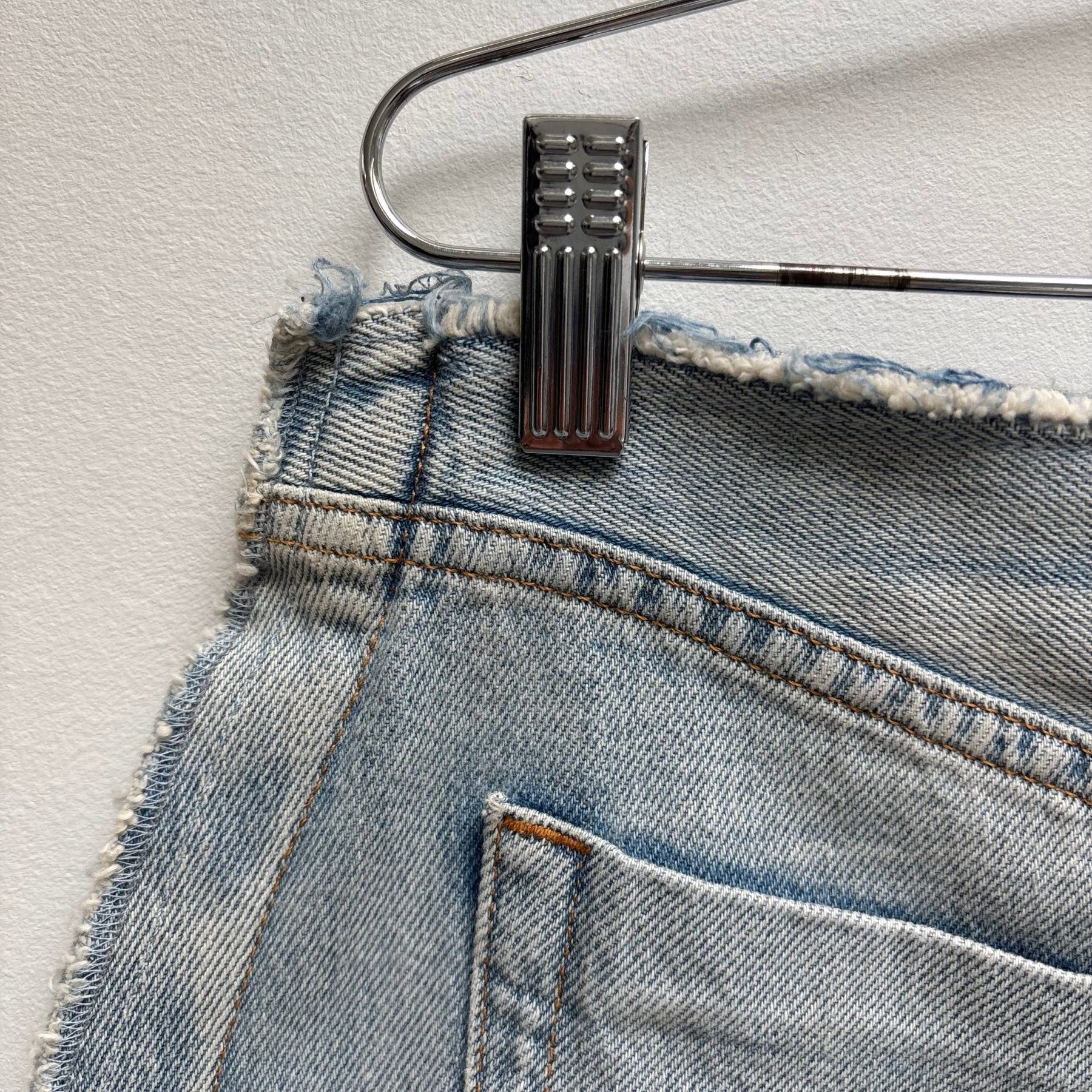 SS17 Maison Margiela MM6 Inside Out Denim Skirt - Image 6