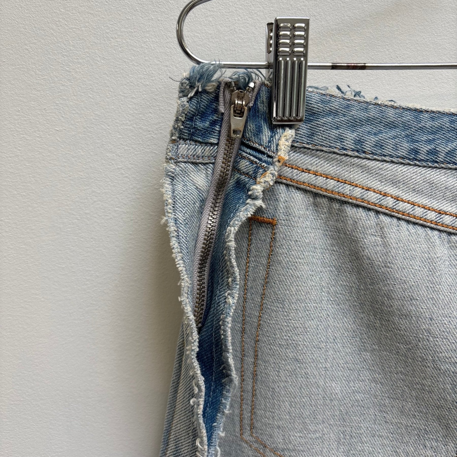 SS17 Maison Margiela MM6 Inside Out Denim Skirt - Image 9