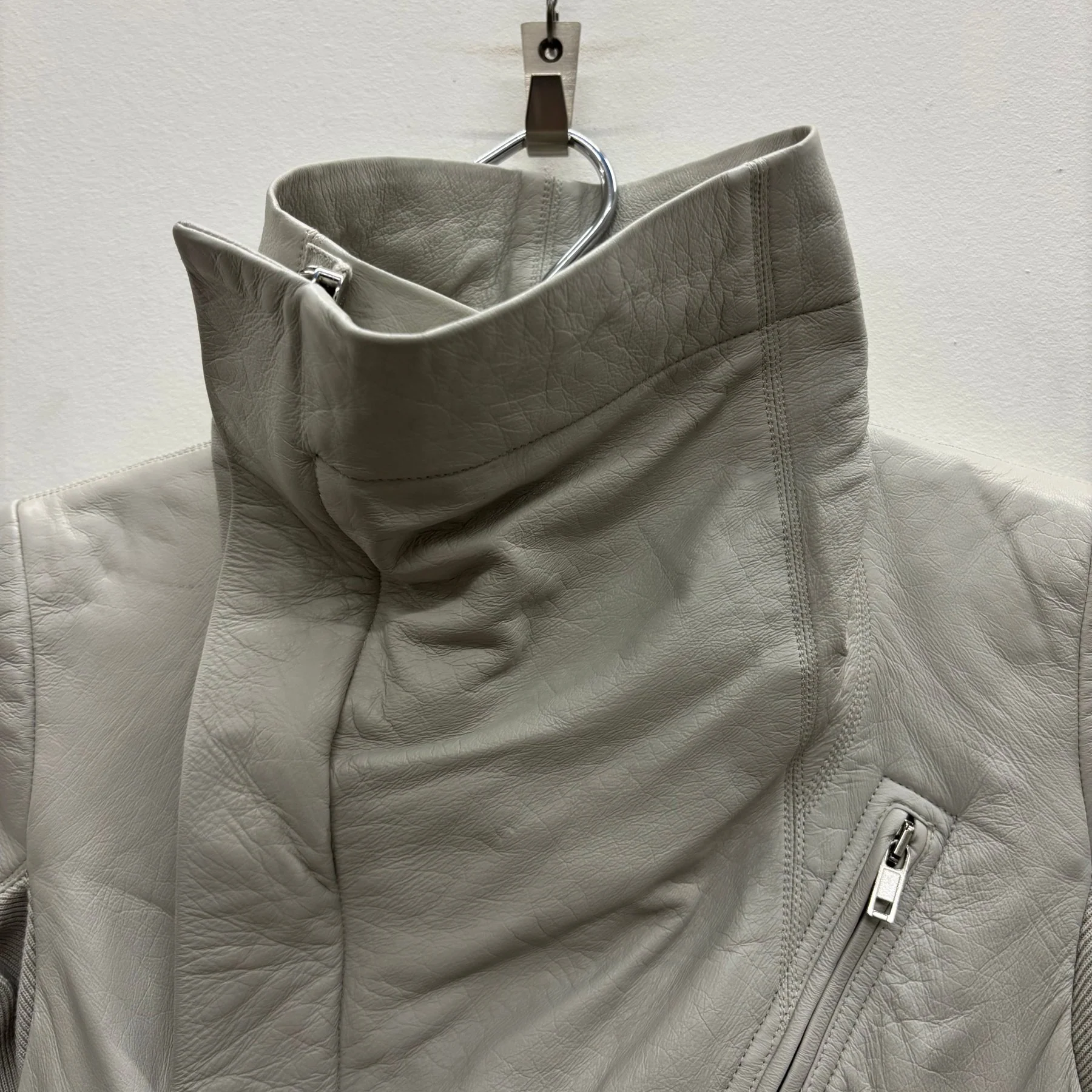 SS17 Rick Owens ‘WALRUS’ Dinge Biker Jacket - Image 4