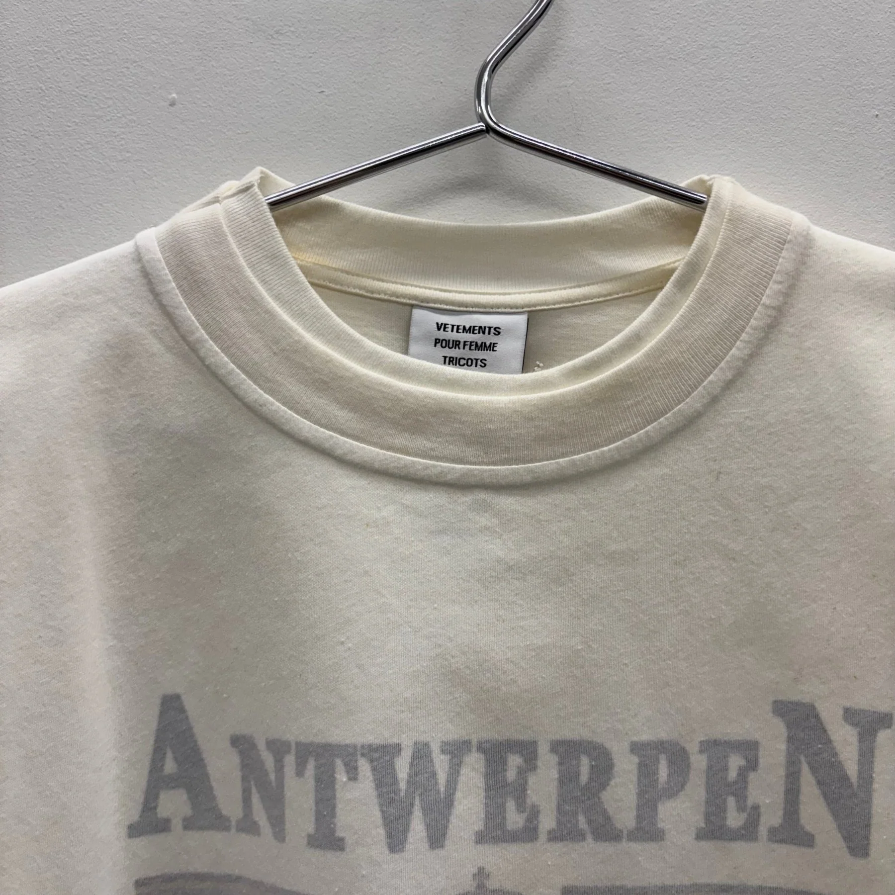 SS17 VETEMENTS Pour Femmes Oversized Double Layered Graphic T-Shirt - Image 3