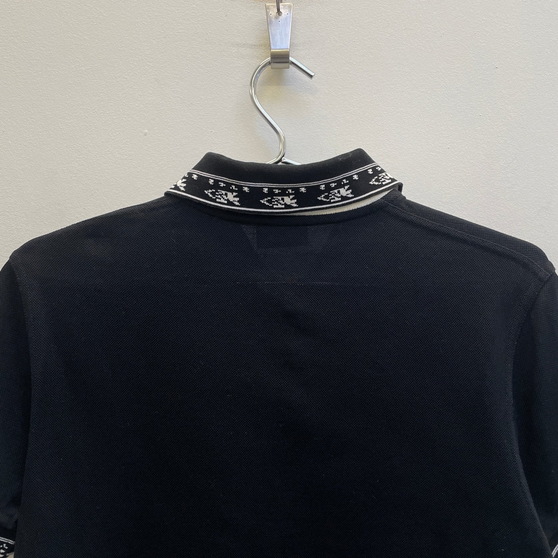 SS17 Saint Laurent Paris Contrast Trim Polo Shirt - Image 5