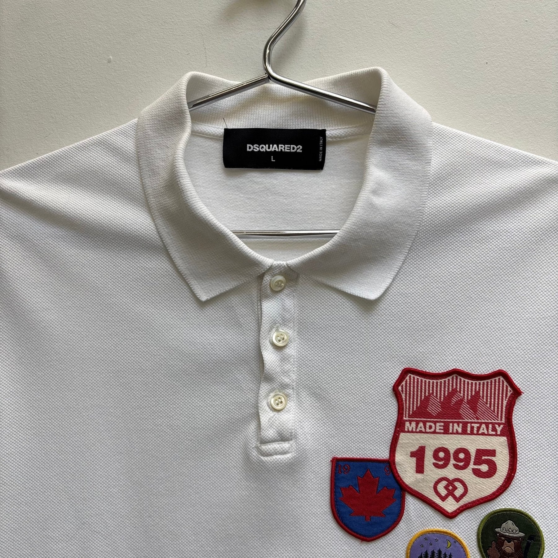 SS18 Dsquared2 Patched Polo T-shirt - Image 3