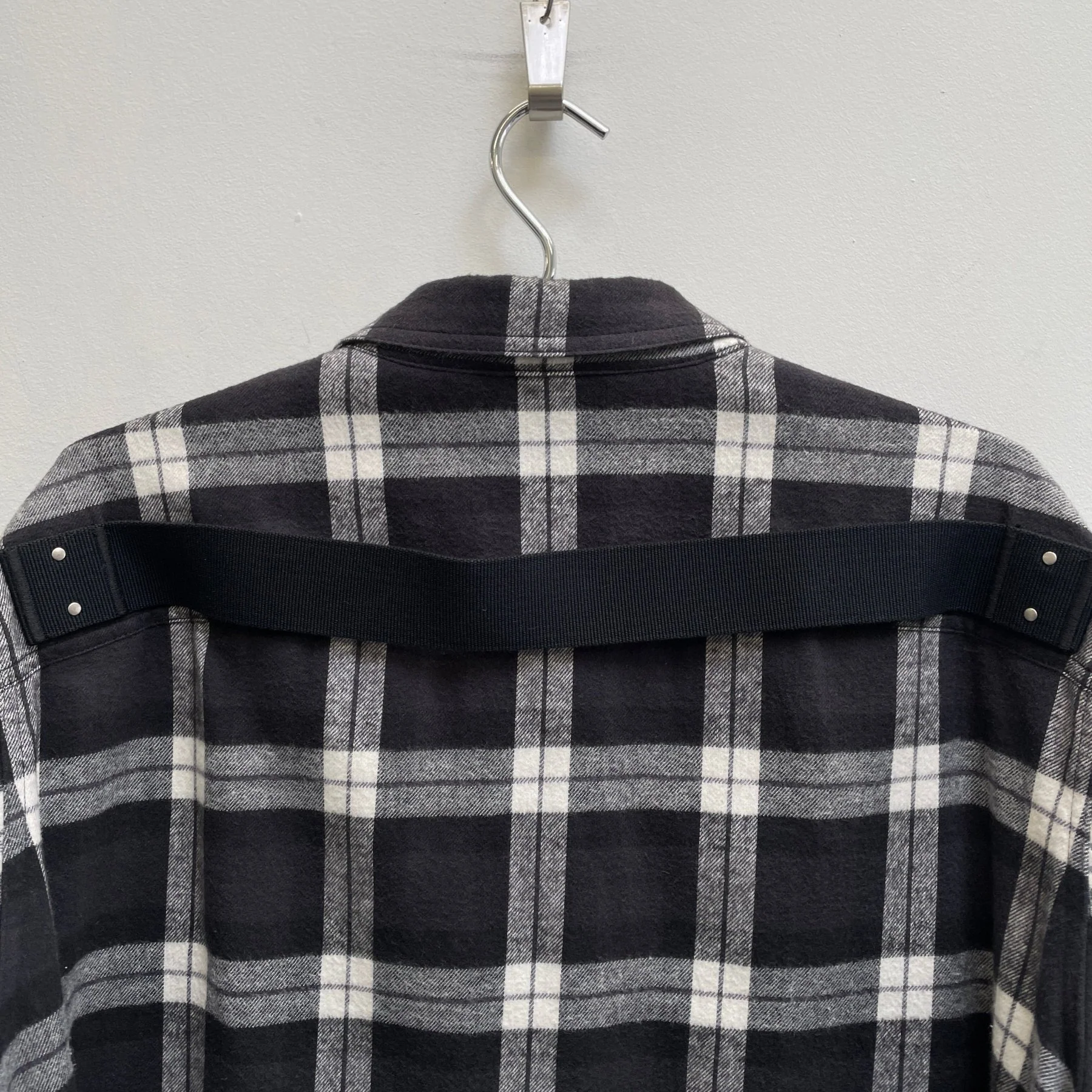 SS19 Rick Owens “BABEL” Plaid Flannel - Image 6