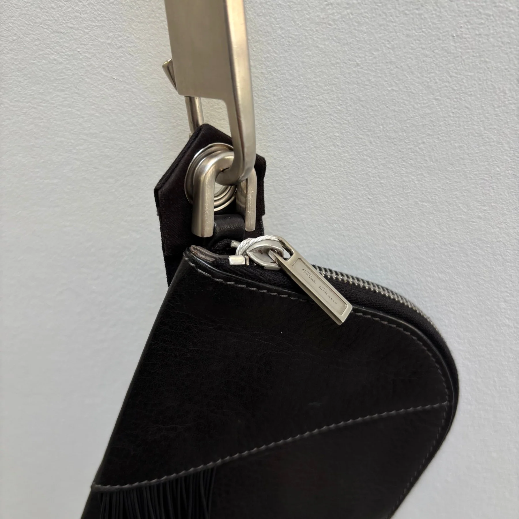 SS19 Rick Owens Leather Fringe Wallet - Image 13