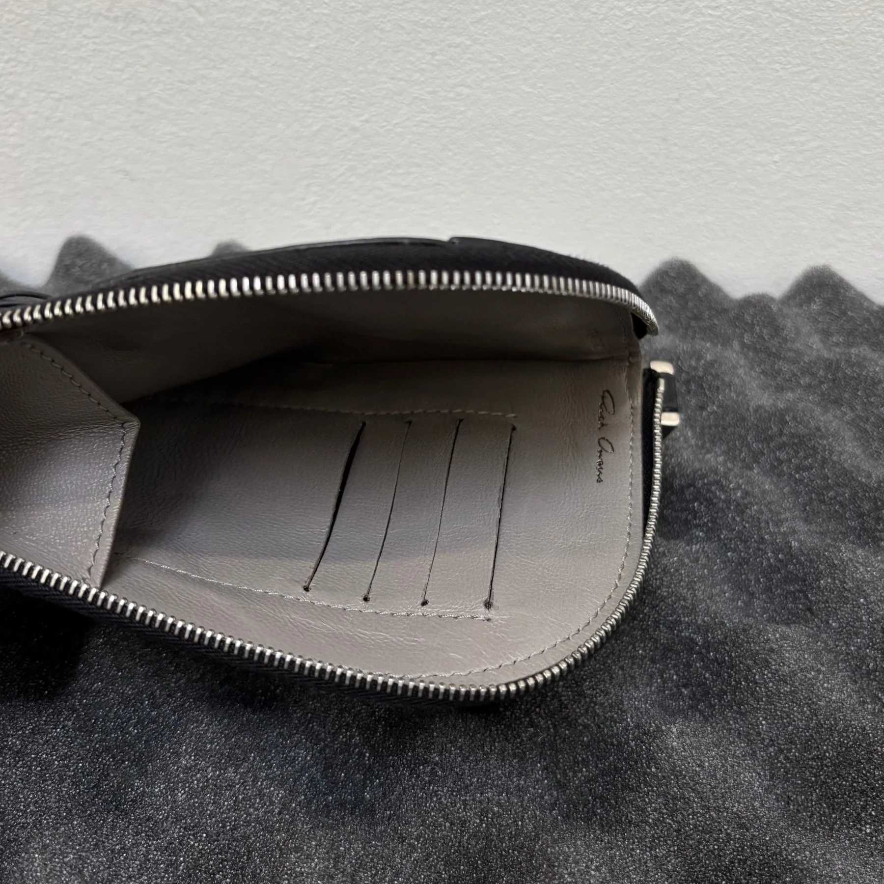 SS19 Rick Owens Leather Fringe Wallet - Image 14