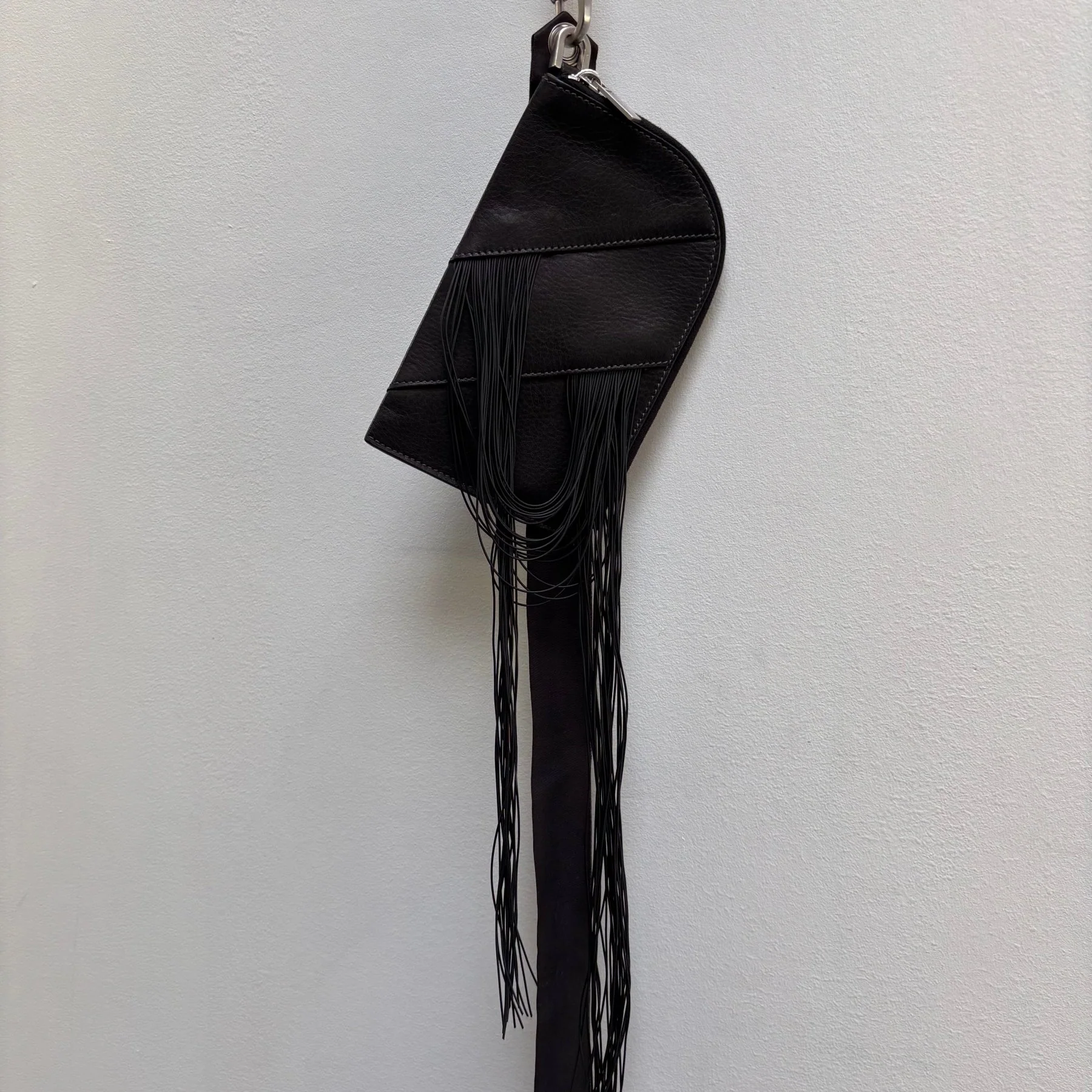 SS19 Rick Owens Leather Fringe Wallet - Image 3