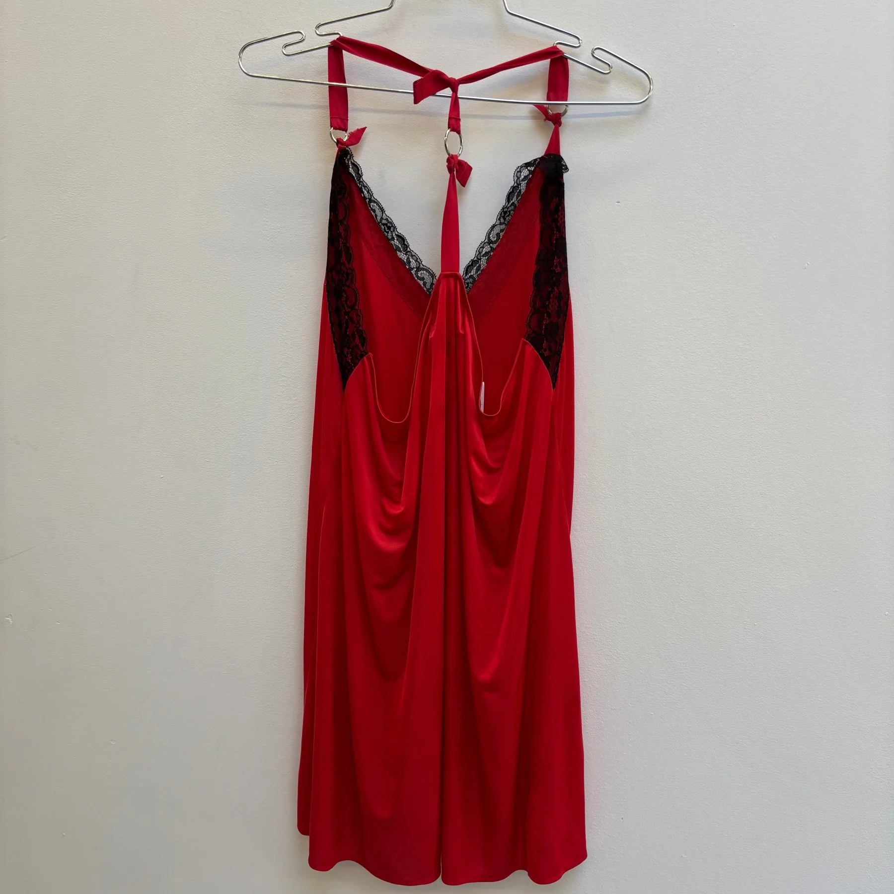 SS20 Junya Watanabe Lace Trim Buckle Strap Slip Dress - Image 2