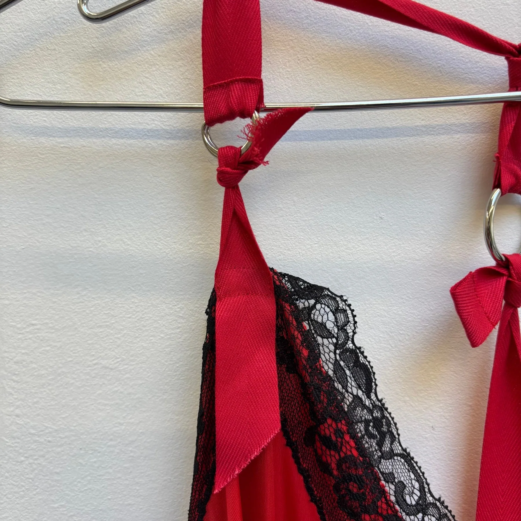 SS20 Junya Watanabe Lace Trim Buckle Strap Slip Dress - Image 4