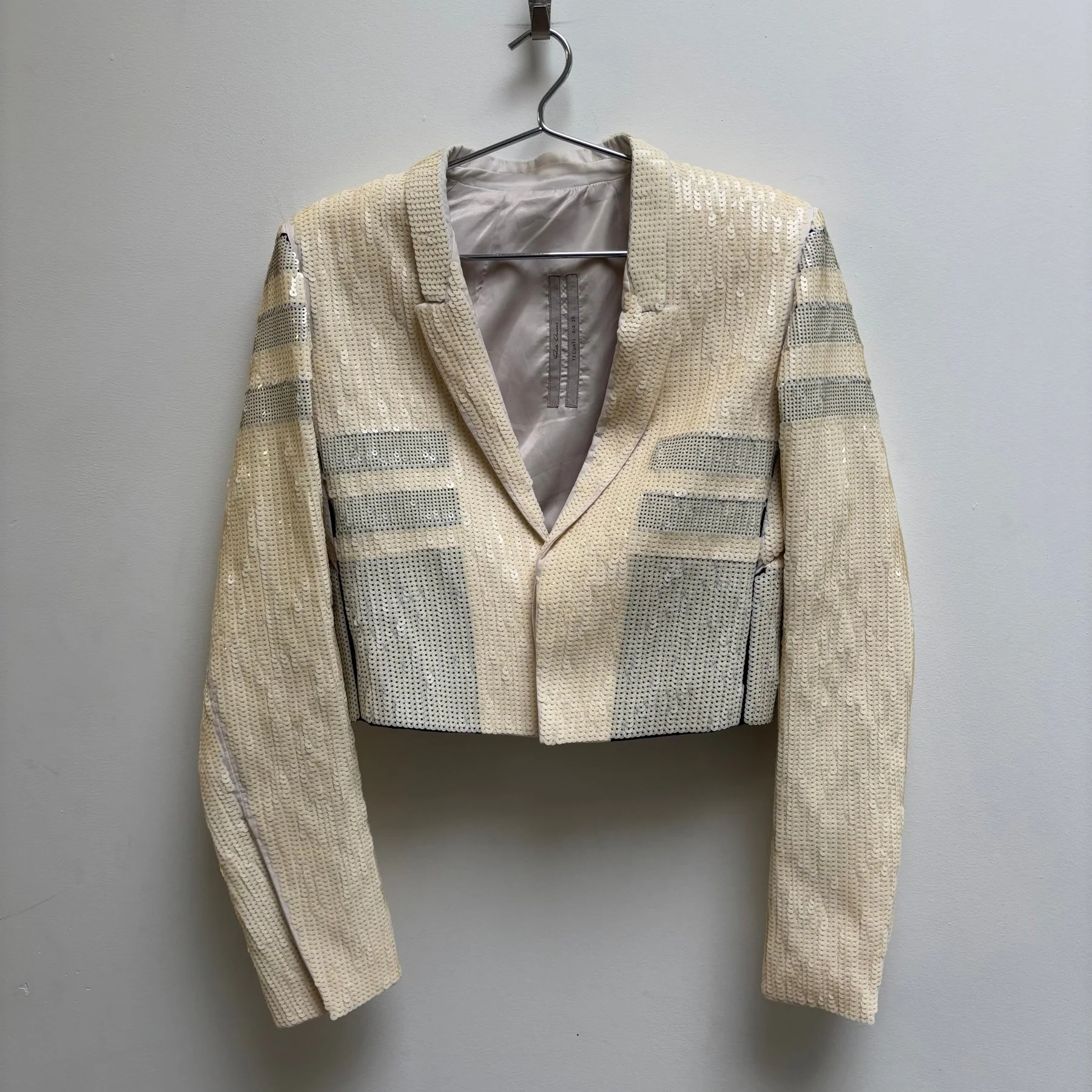 SS20 Rick Owens Tectual Sequin Blazer