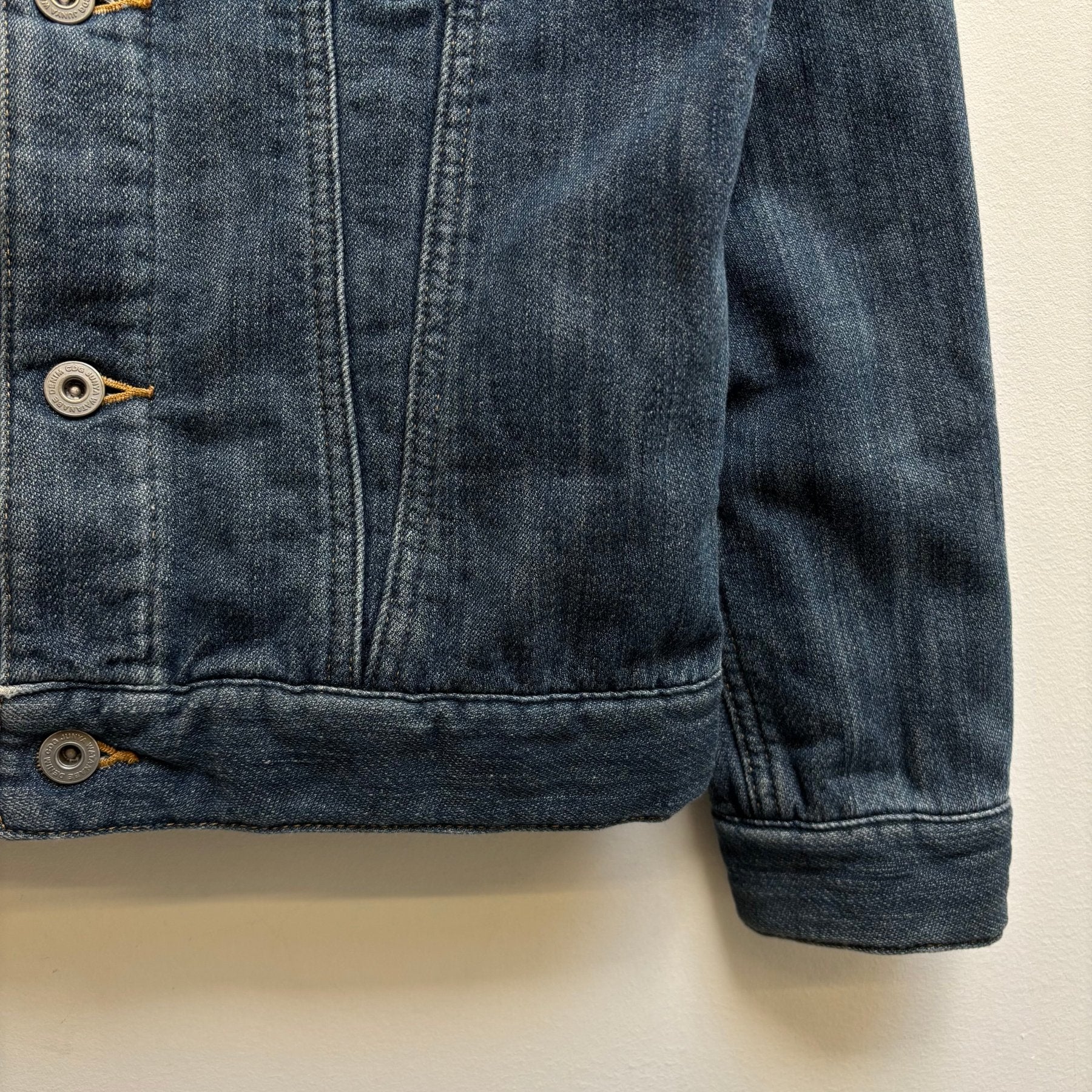 SS17 Junya Watanabe Denim Sherpa Lined Trucker Jacket - Image 5