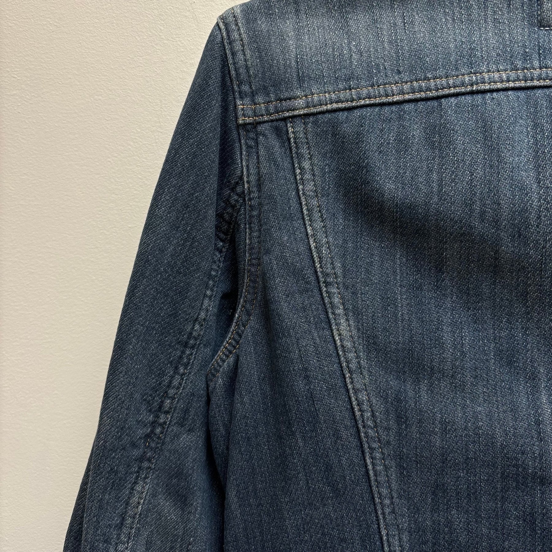 SS17 Junya Watanabe Denim Sherpa Lined Trucker Jacket - Image 7