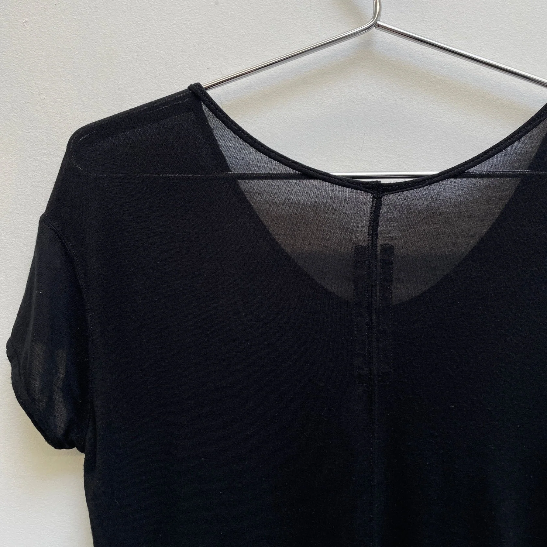 SS22 Rick Owens “FOGACINE” V-neck T-Shirt - Image 7