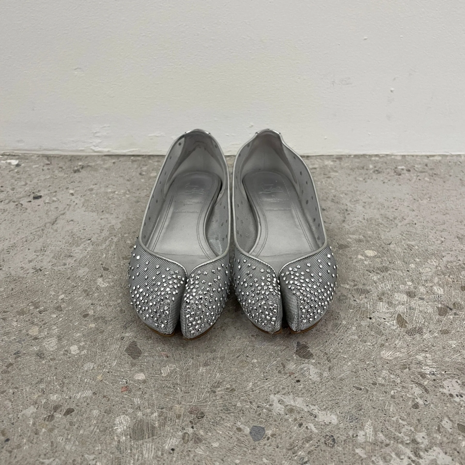 SS25 Christian Louboutin x Maison Margiela “Marlougelia Strass” Ballet Flats - Image 3