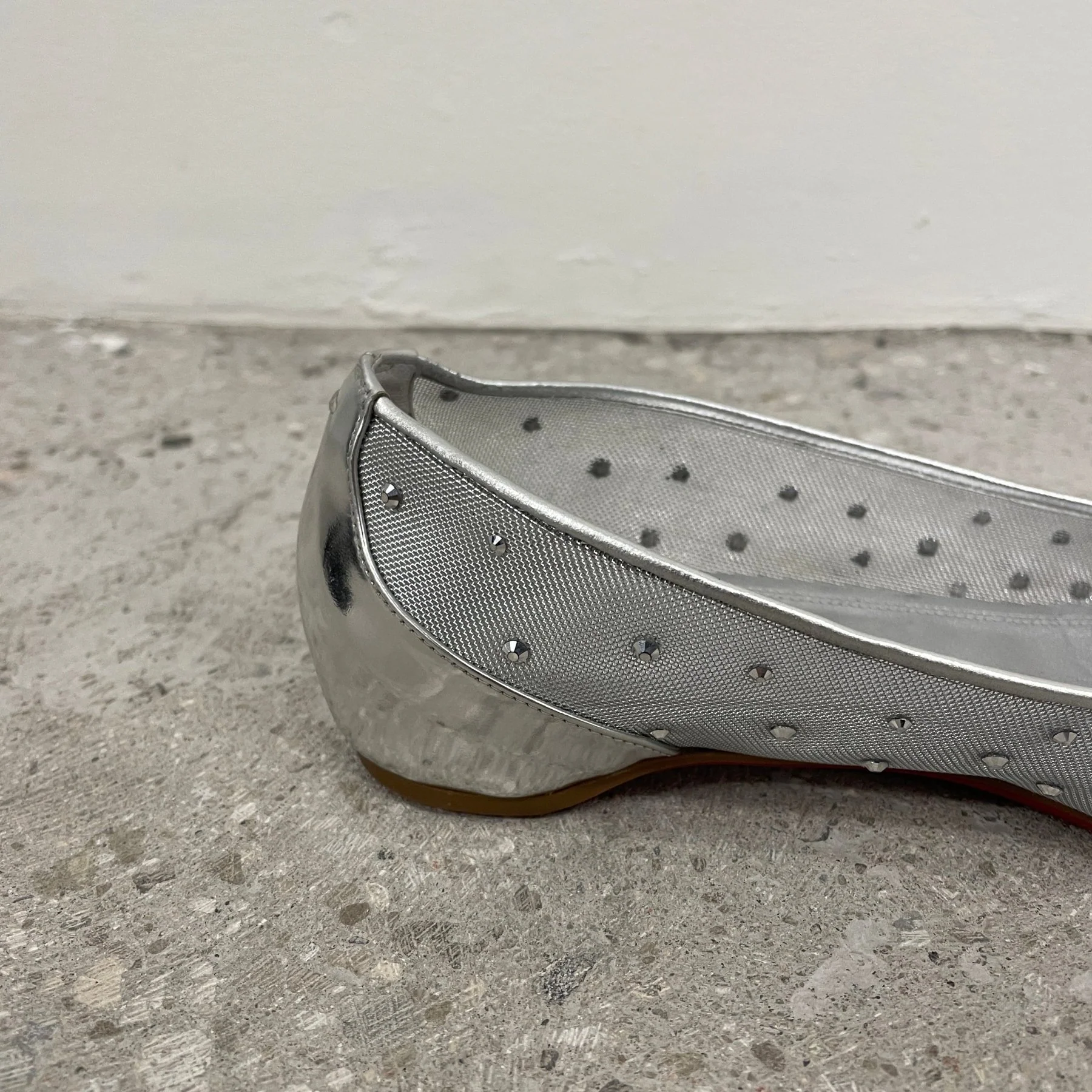 SS25 Christian Louboutin x Maison Margiela “Marlougelia Strass” Ballet Flats - Image 5