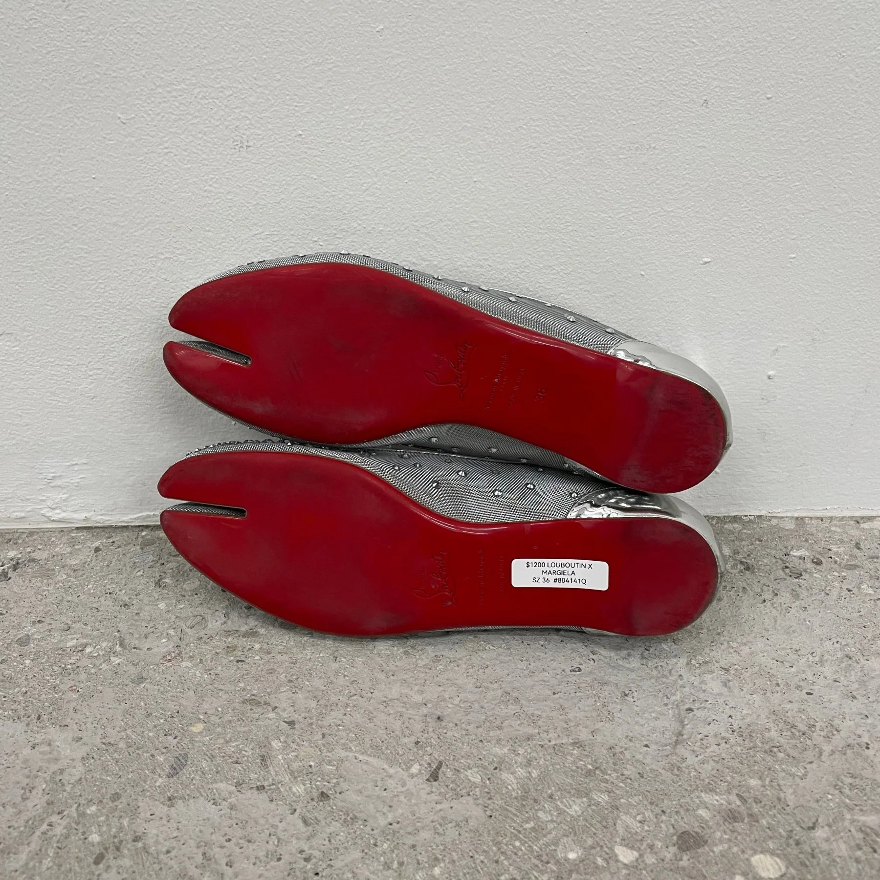 SS25 Christian Louboutin x Maison Margiela “Marlougelia Strass” Ballet Flats - Image 7