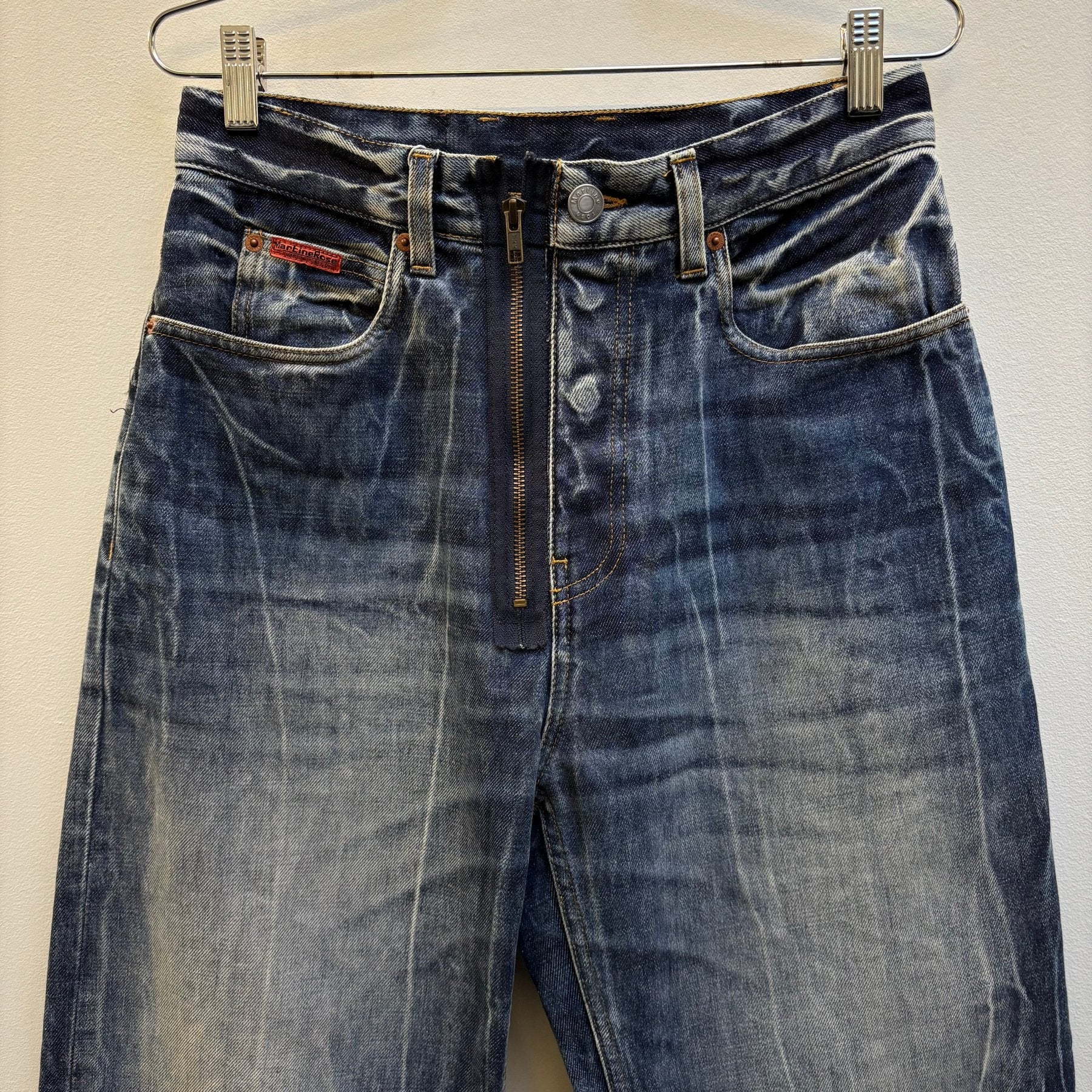 SS25 Martine Rose ‘Blue Acid’ Wide Leg Jeans - Image 3