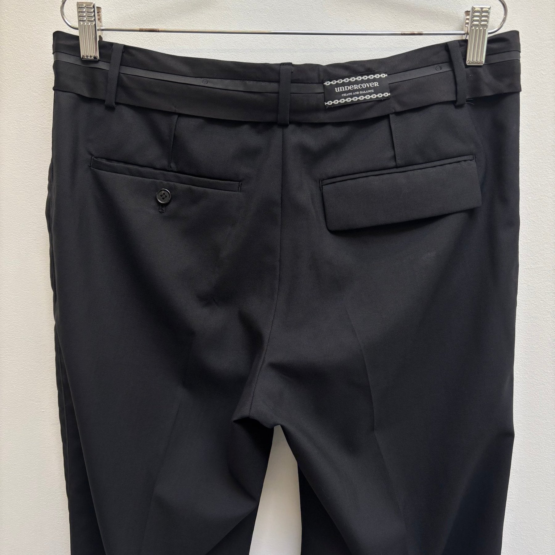 SS25 Undercover "Chaos And Balance" Black Pants - Image 9