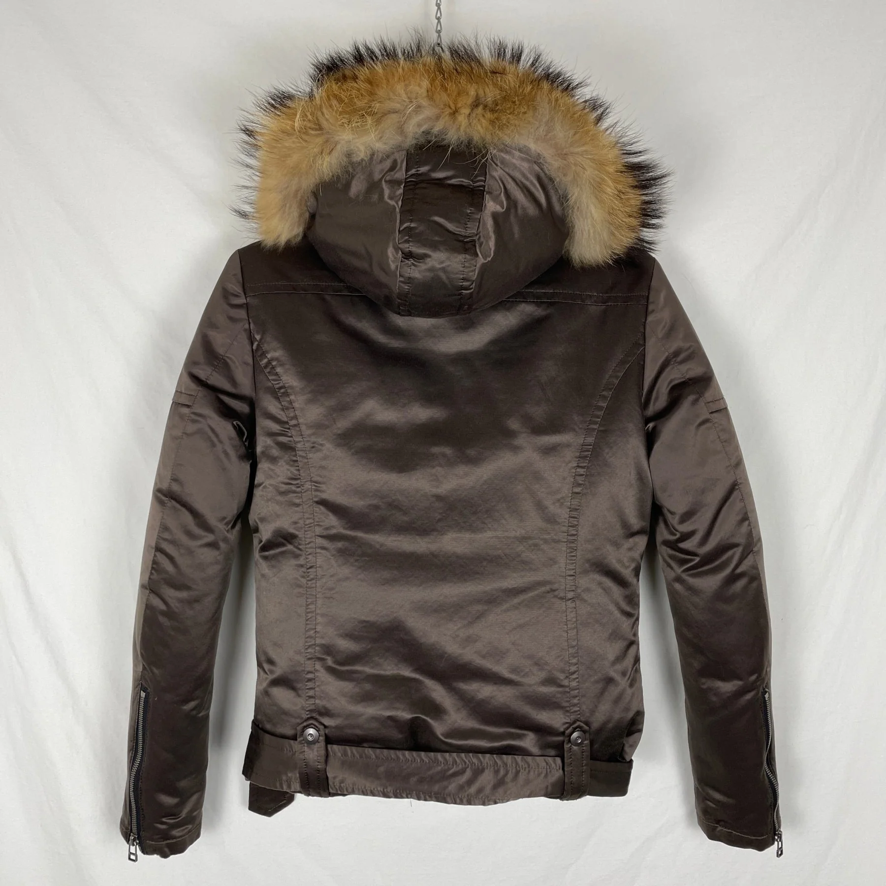 5351 Pour Les Hommes Rabbit Fur Cropped Jacket - Image 5