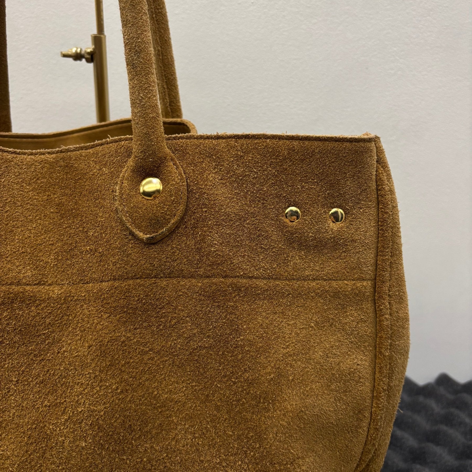 Sita Parantica Suede Leather Firkin Handbag - Image 8