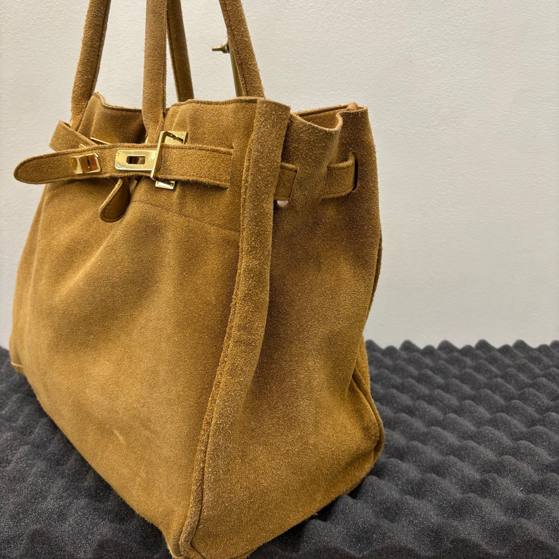Sita Parantica Suede Leather Firkin Handbag - Image 9