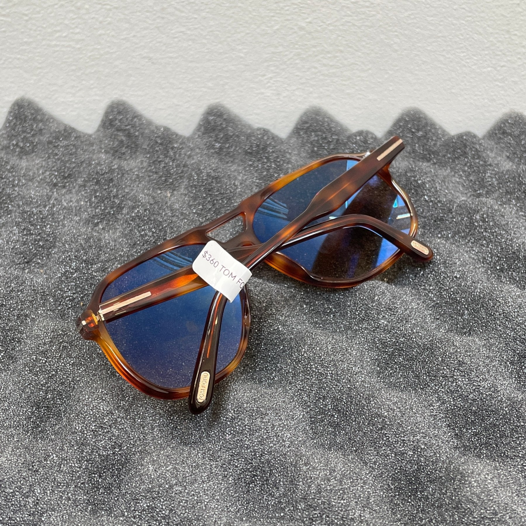 Tom Ford Tortoise Shell Aviator Sunglasses - Image 8