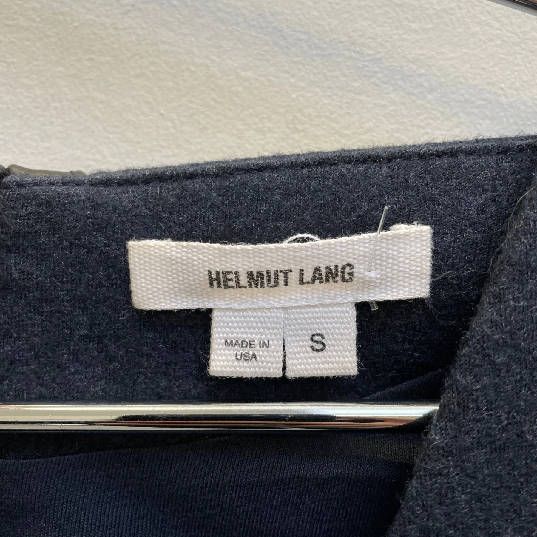 00s Helmut Lang (Lang Era) Draped Neckline Zip Dress - Image 10