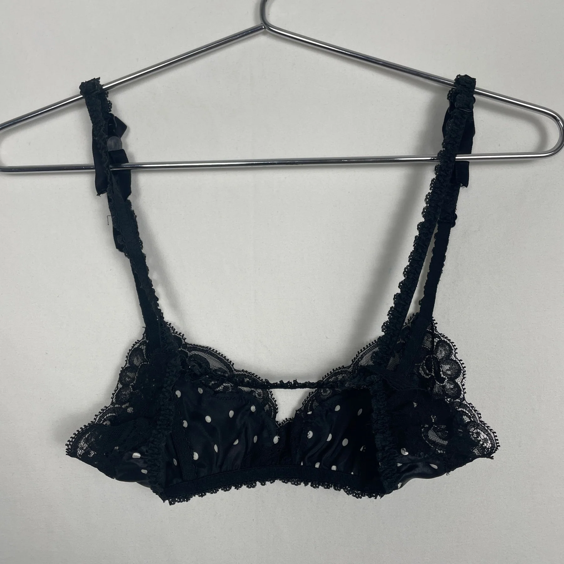 Valentino Polka Dot Lace Bralette - Image 2