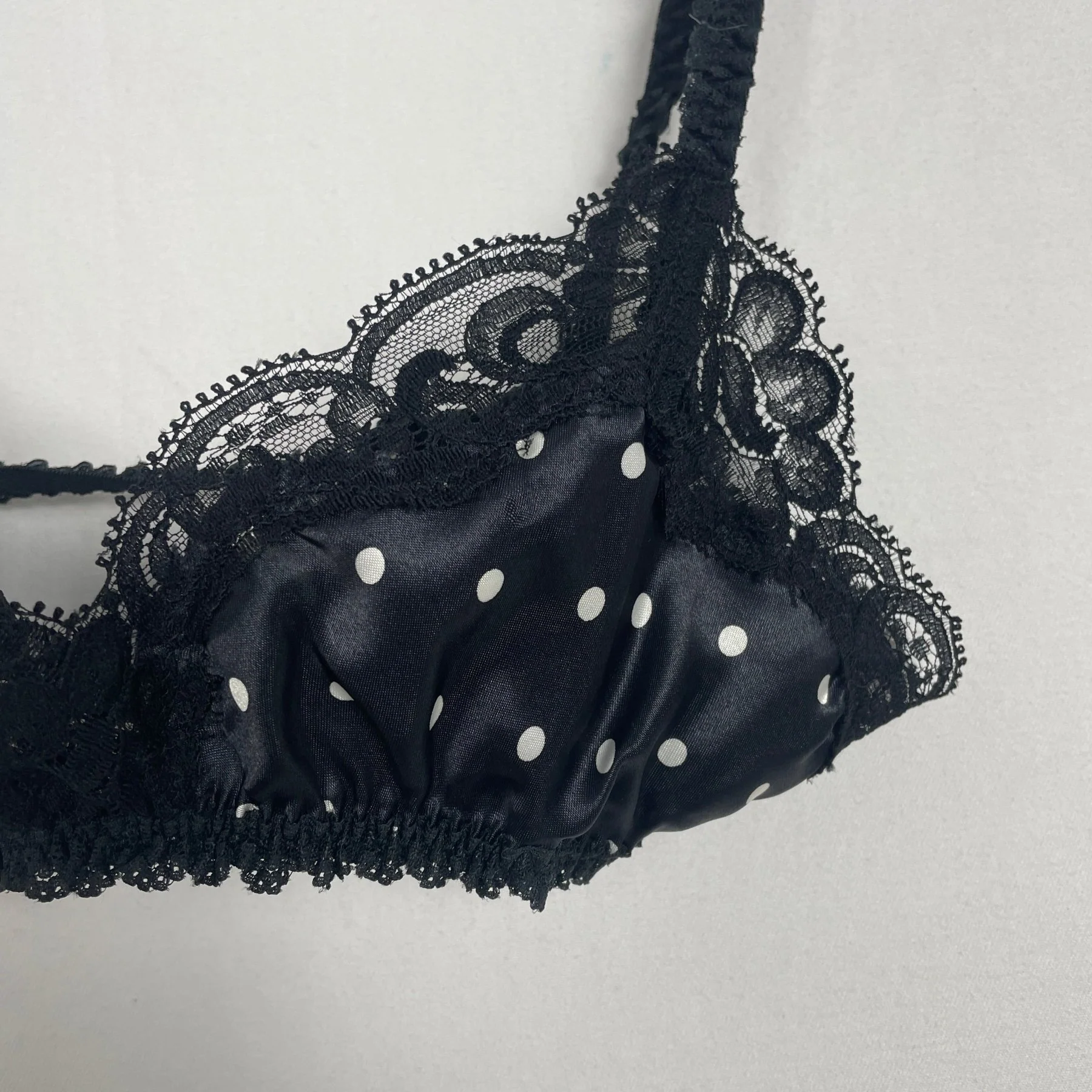 Valentino Polka Dot Lace Bralette - Image 3