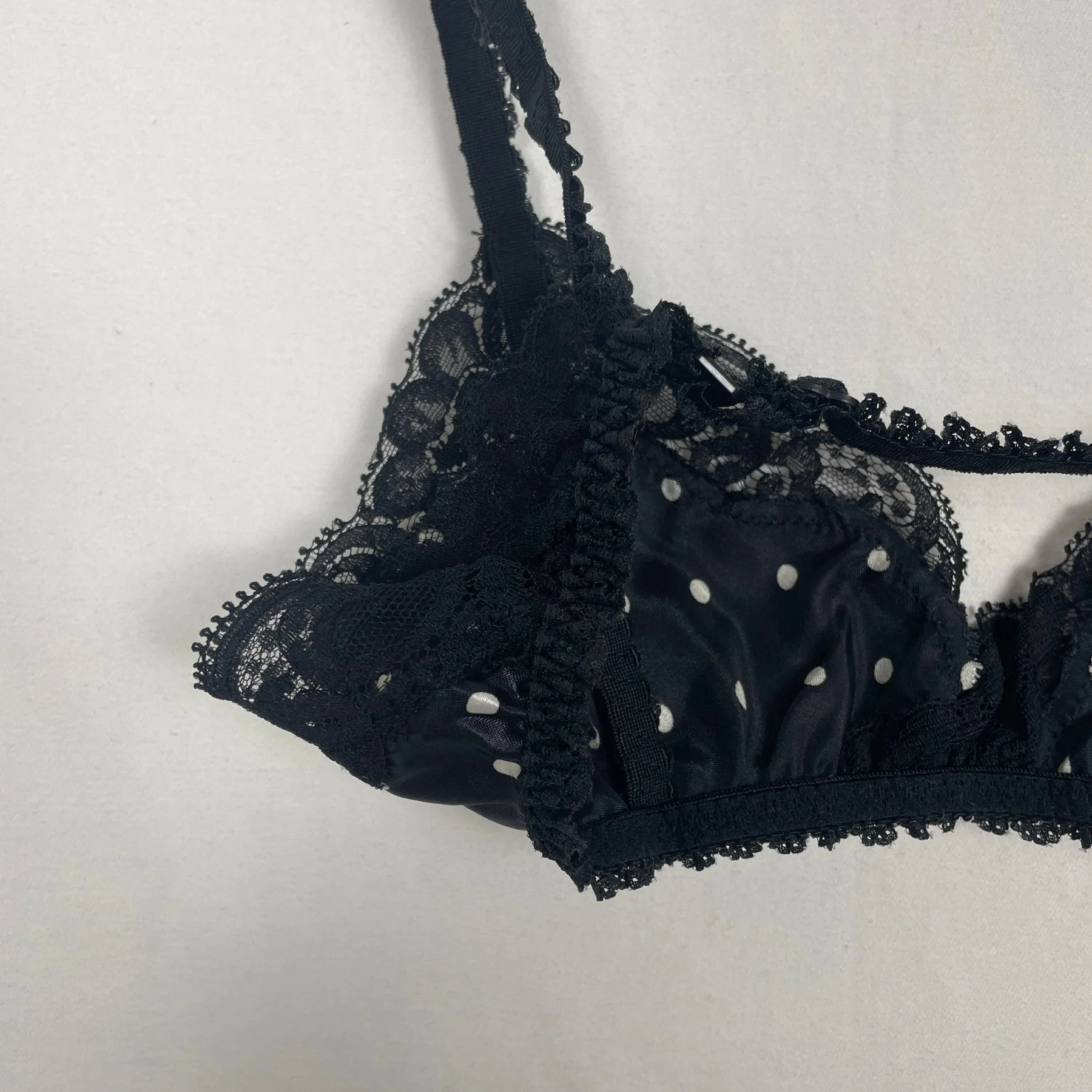 Valentino Polka Dot Lace Bralette - Image 5