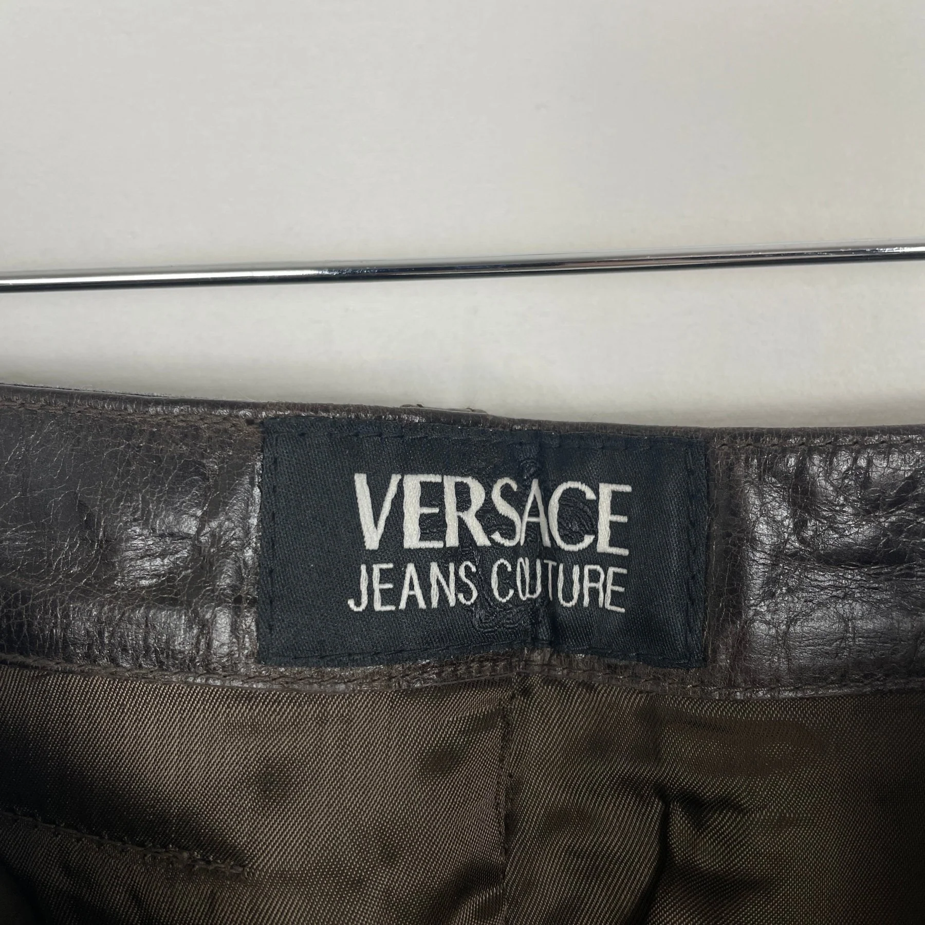 Versace Jeans Leather Mini Skirt - Image 7