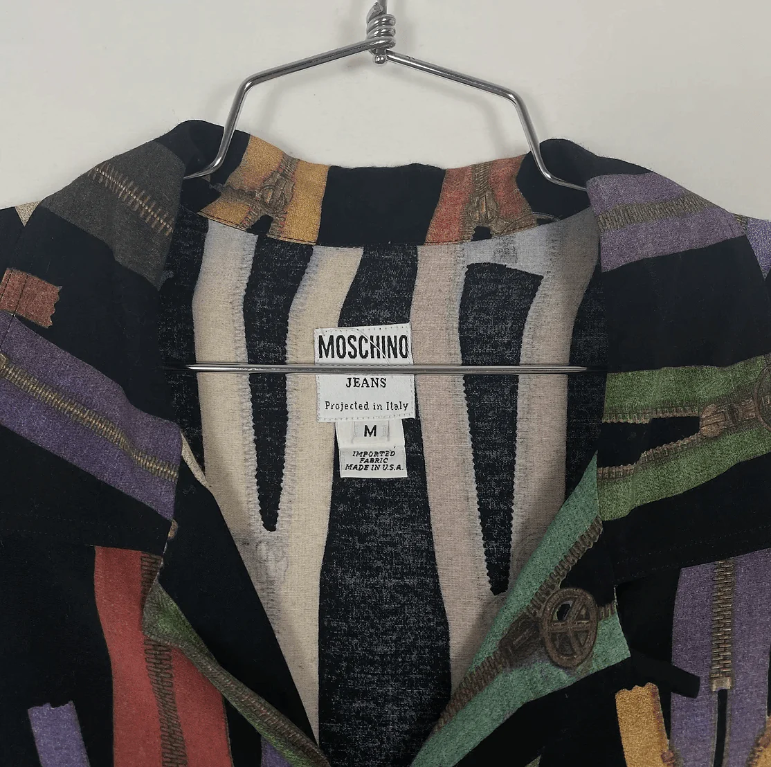 Vintage Moschino Jeans Zipper Button Up Shirt - Image 4