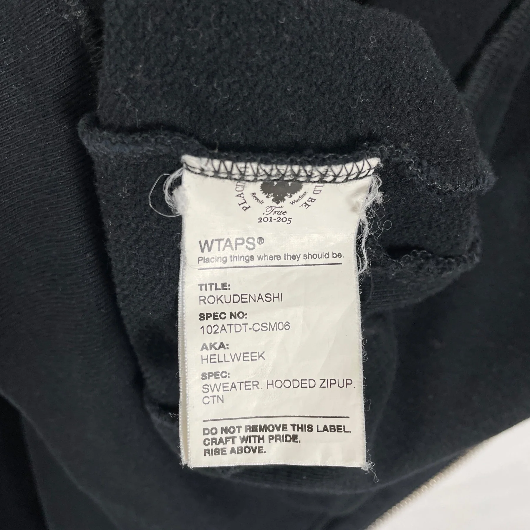 WTAPS Full Zip Hoodie - Image 8
