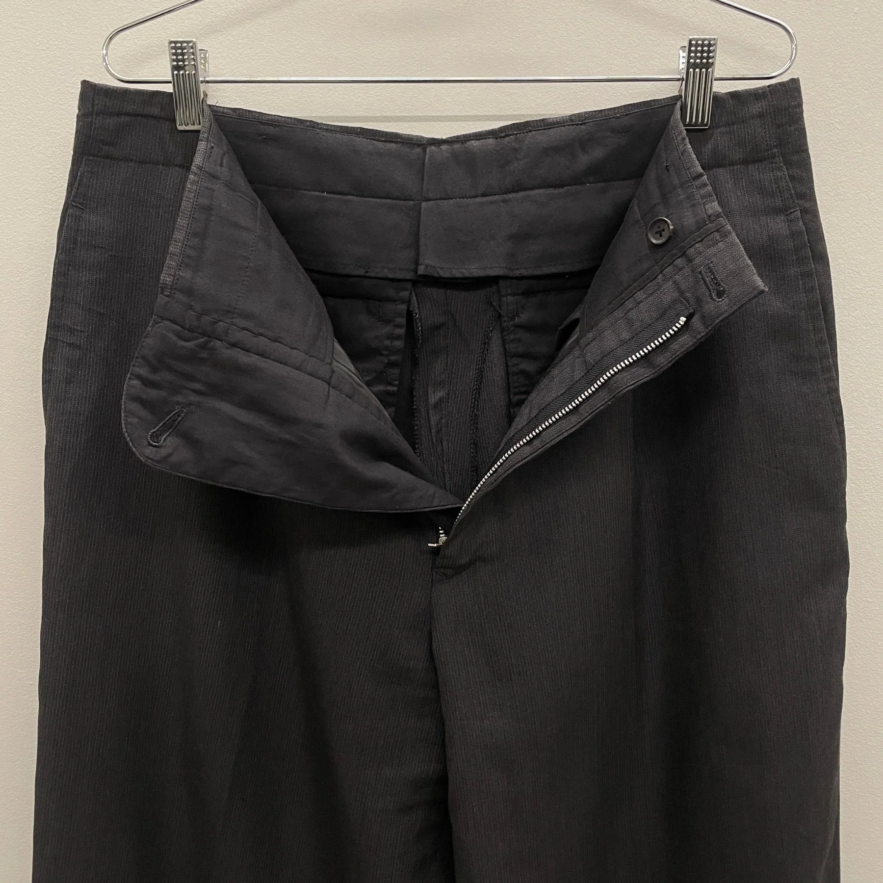 Yohji Yamamato Costume D'Homme Striped Dress Pants - Image 10