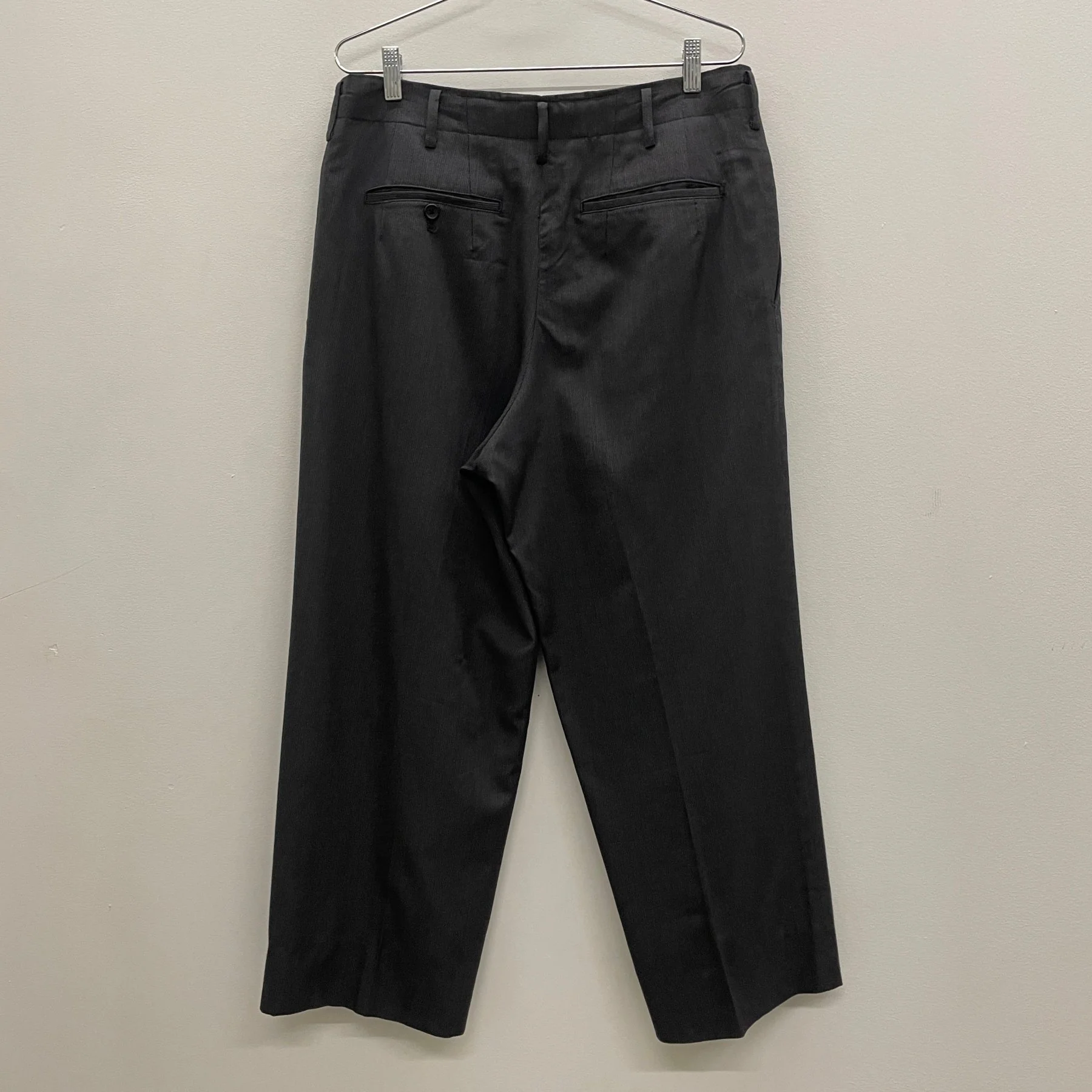 Yohji Yamamato Costume D'Homme Striped Dress Pants - Image 2