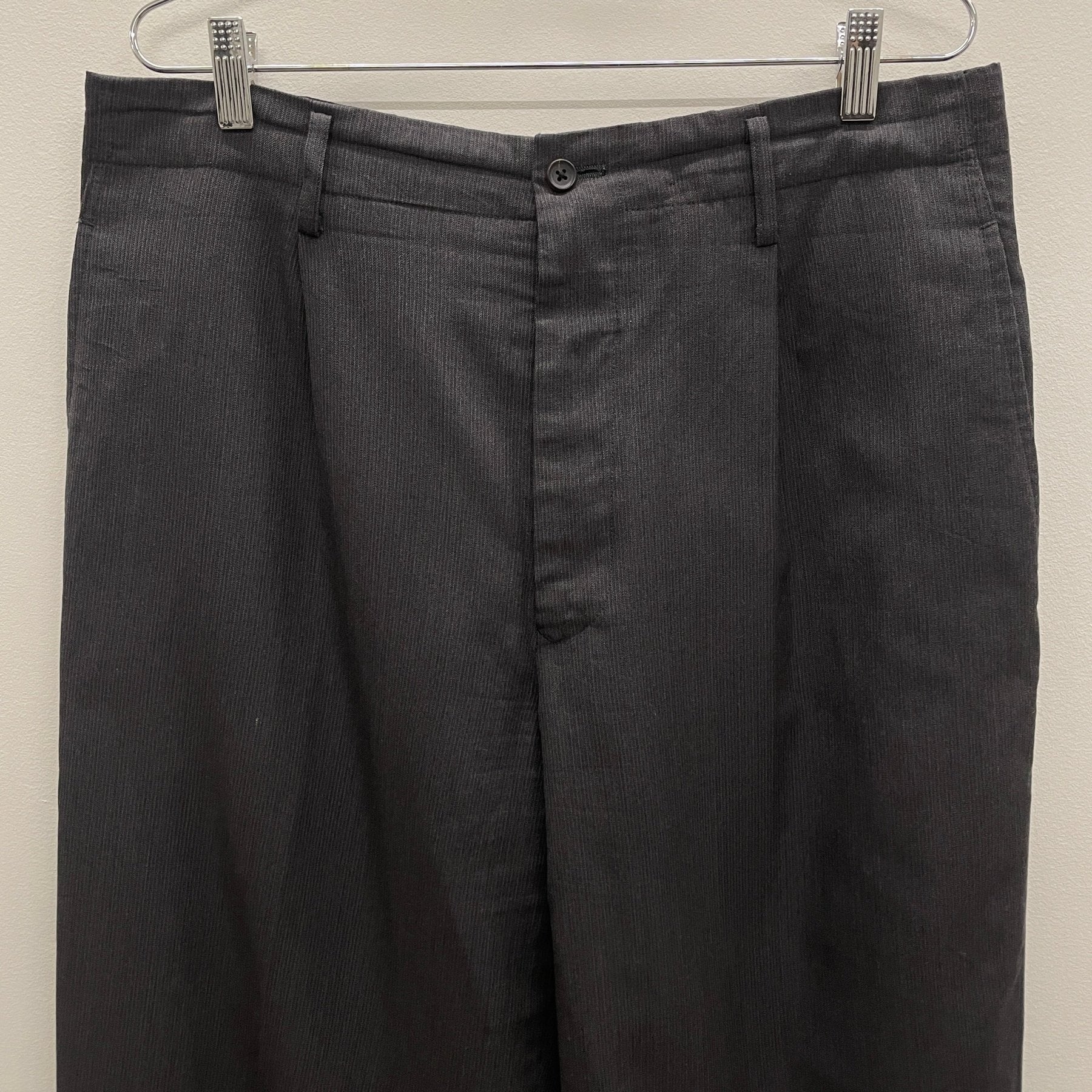 Yohji Yamamato Costume D'Homme Striped Dress Pants - Image 3