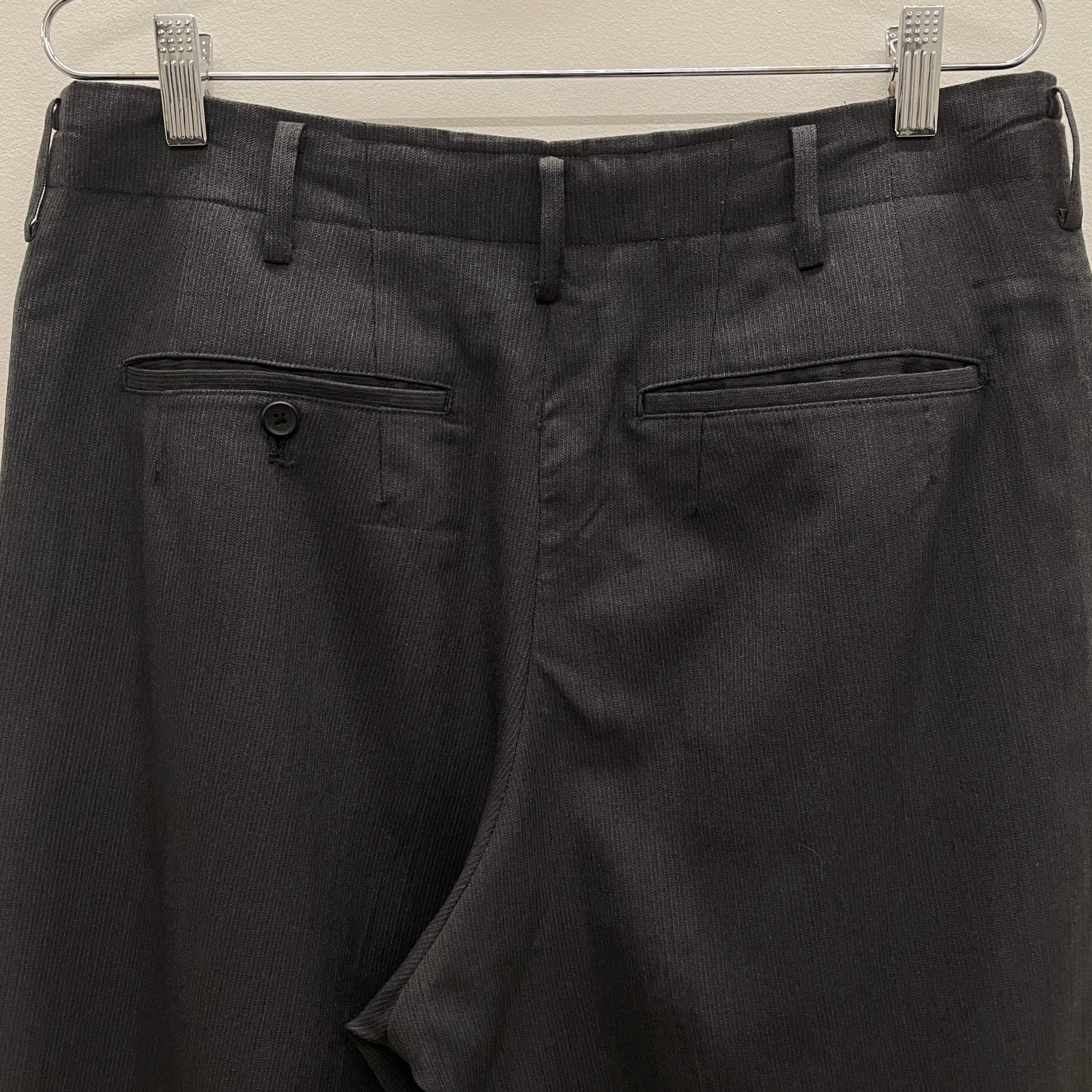 Yohji Yamamato Costume D'Homme Striped Dress Pants - Image 7